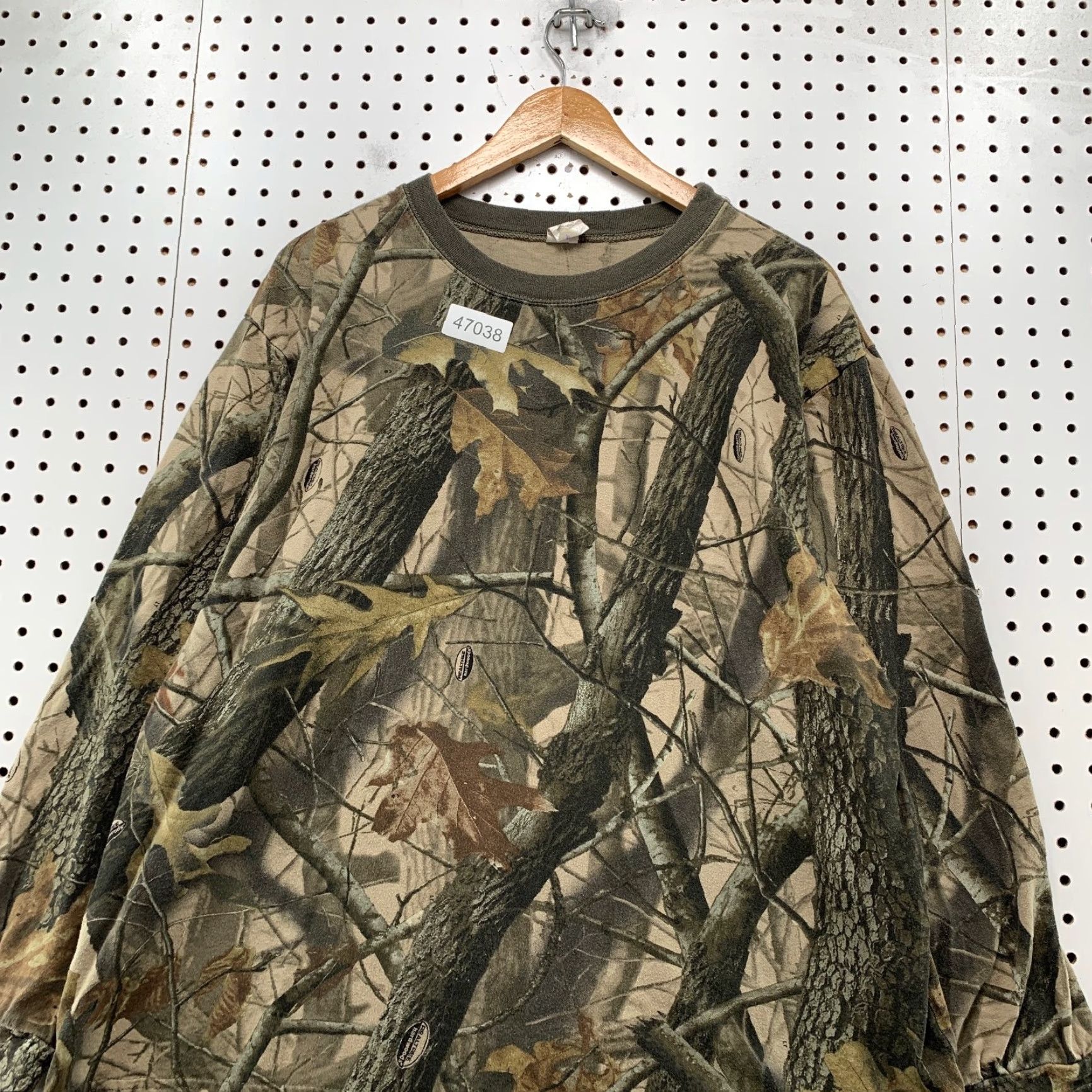 Vintage Outback Outfitters Camouflage Shirt Mens XL Long Sleeve Outdoor Reat Tree Beige Cotton Crew Neck T-Shirt Mens Camouflage Shirt Size US XL / EU 56 / 4 - 4 Thumbnail