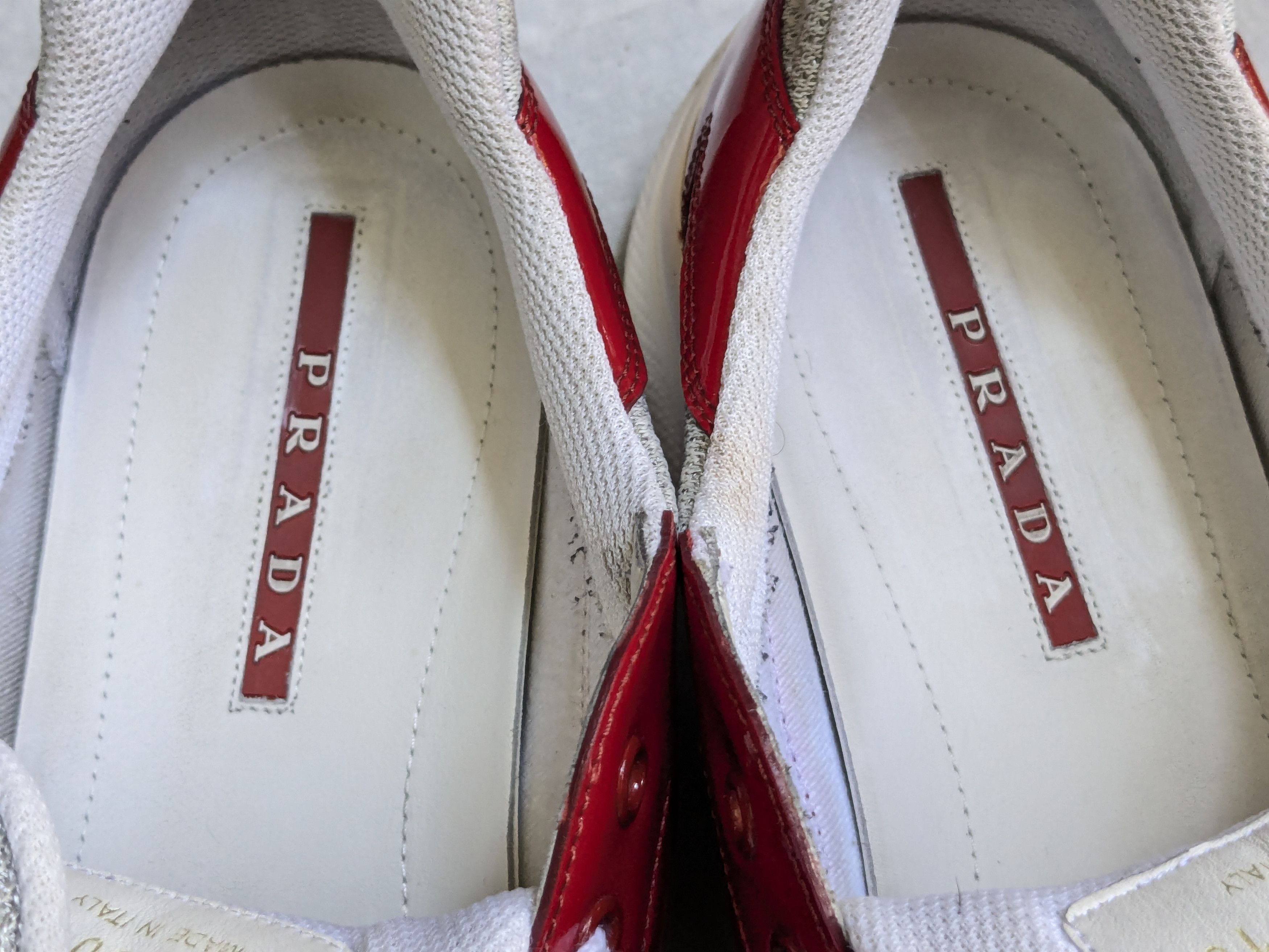 Prada Prada America's Cup Sneakers Red Patent Leather 11.5 Low Size US 11.5 / EU 44-45 - 8 Thumbnail