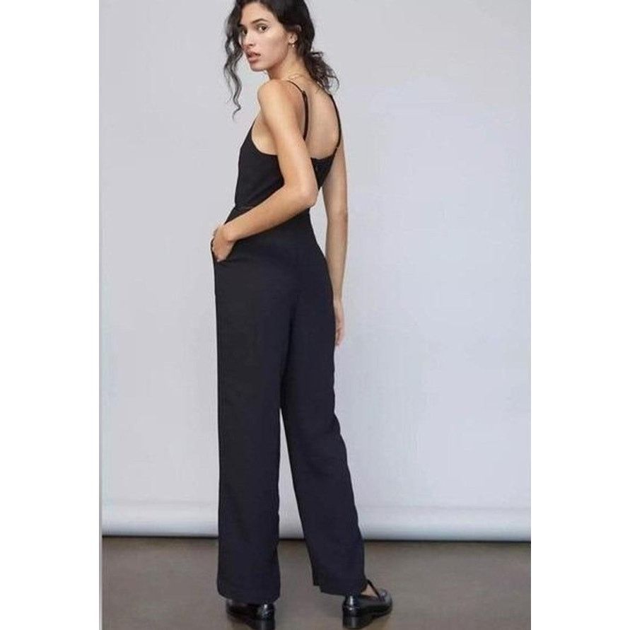 Anthropologie Anthropologie Maeve Magdalena Black Jumpsuit Size 6 Size 28" / US 6 / IT 42 - 3 Thumbnail
