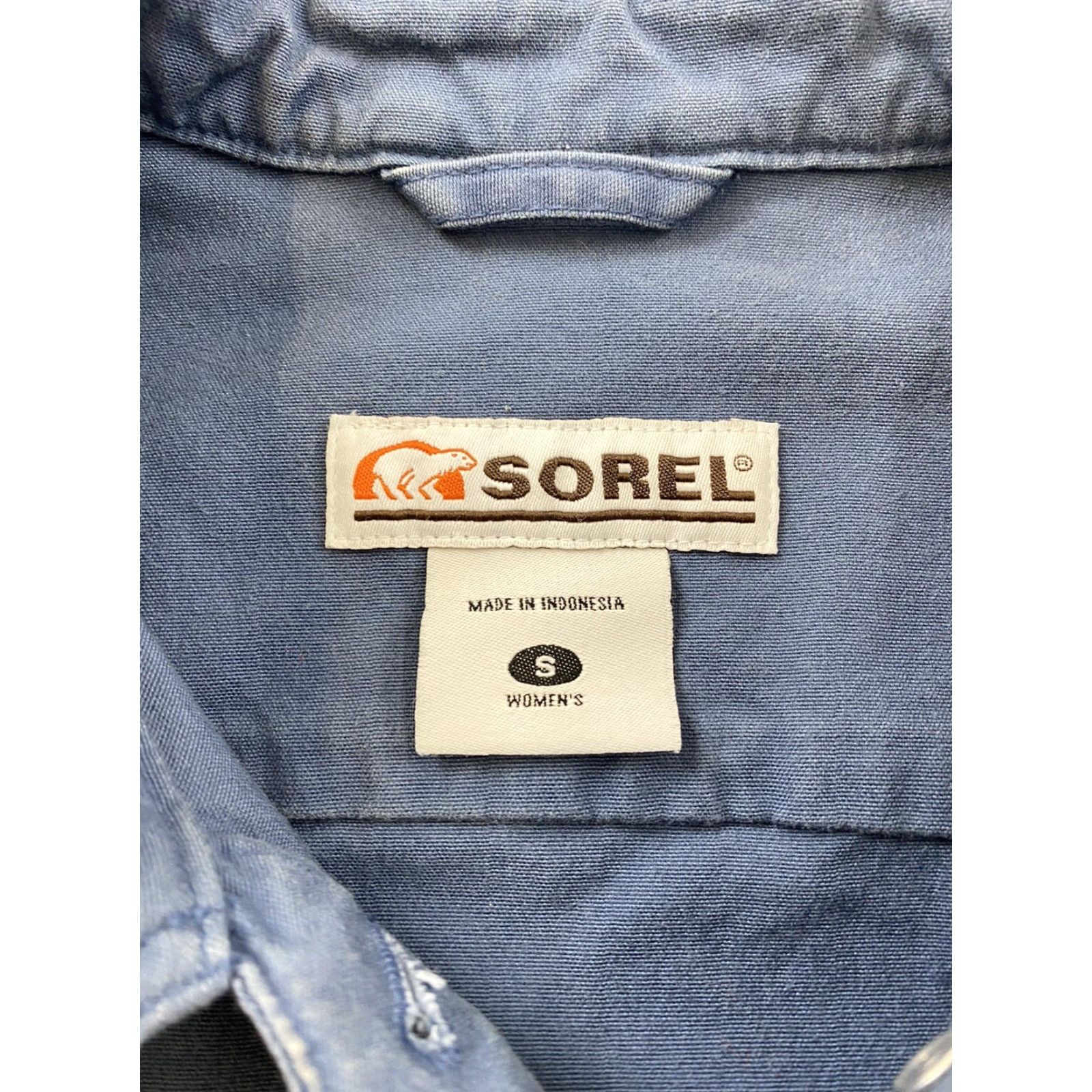 SOREL Sorel Jacket Womens Small Blue Light Weight Canvas Size S / US 4 / IT 40 - 3 Thumbnail