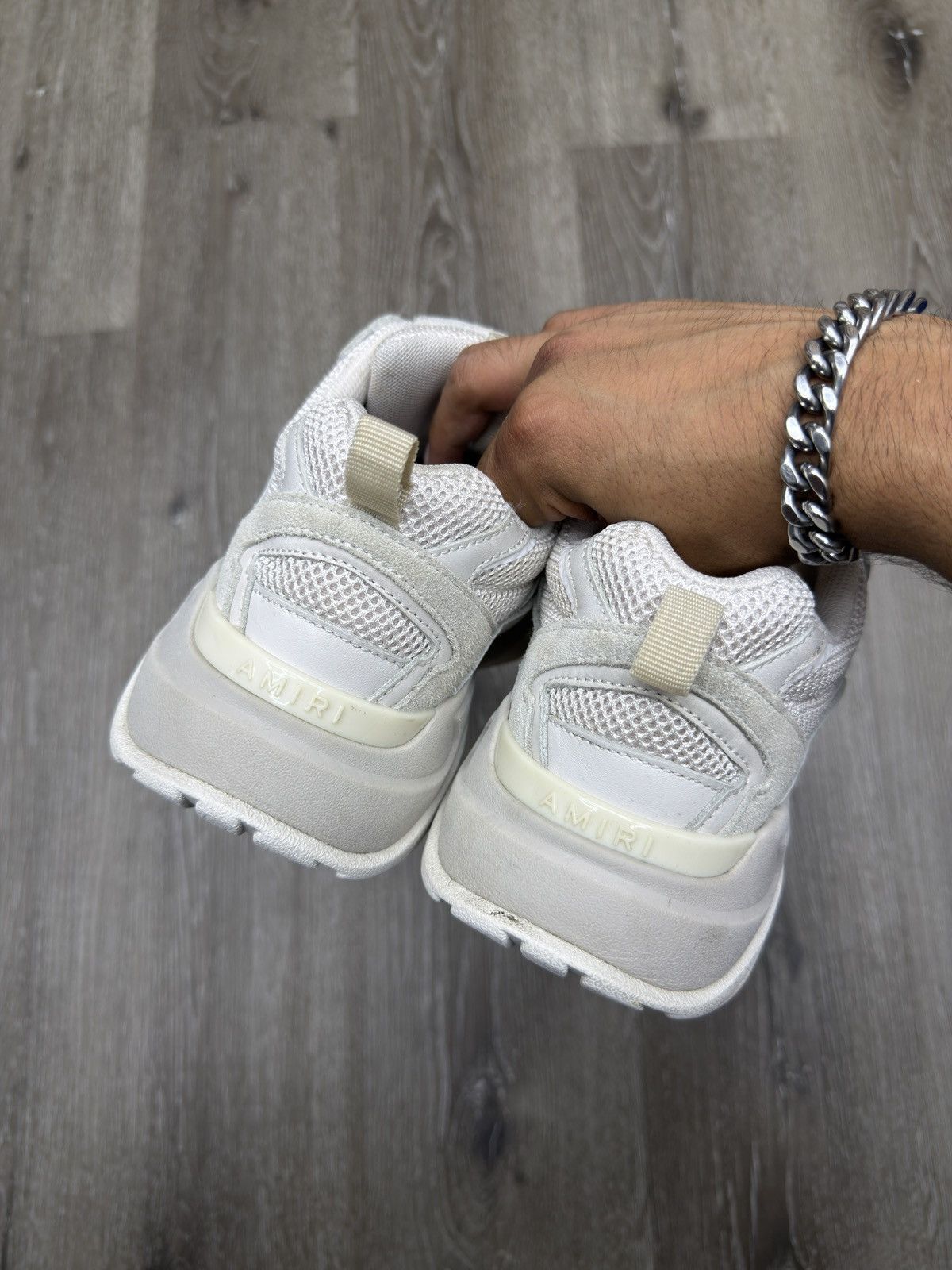 Amiri Amiri Skeleton Runner Grey Size US 11 / EU 44 - 4 Thumbnail
