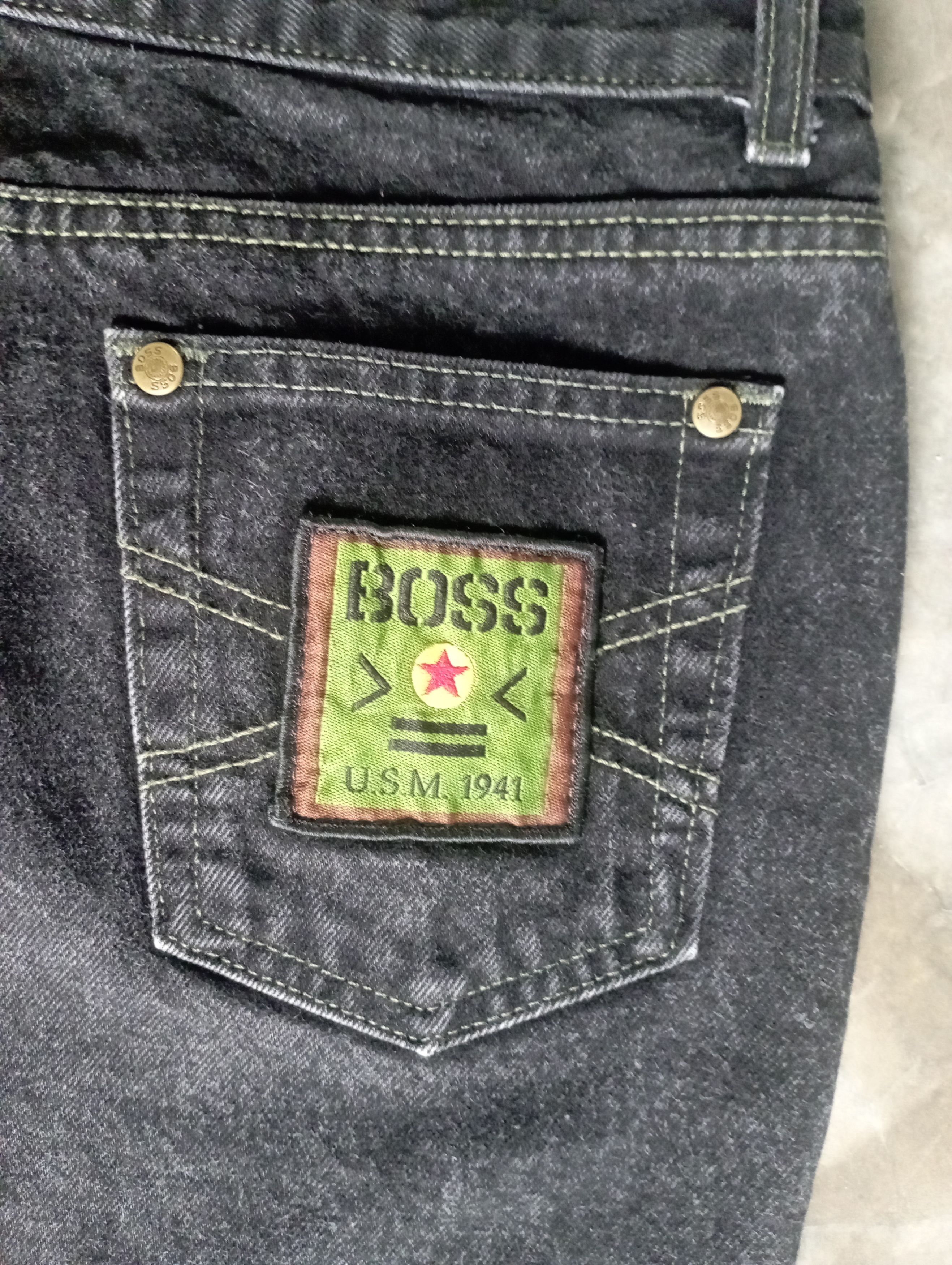 If Six Was Nine 1990 Made In USA Talon Zip BOSS Flared Jeans Size US 31 - 16 Thumbnail