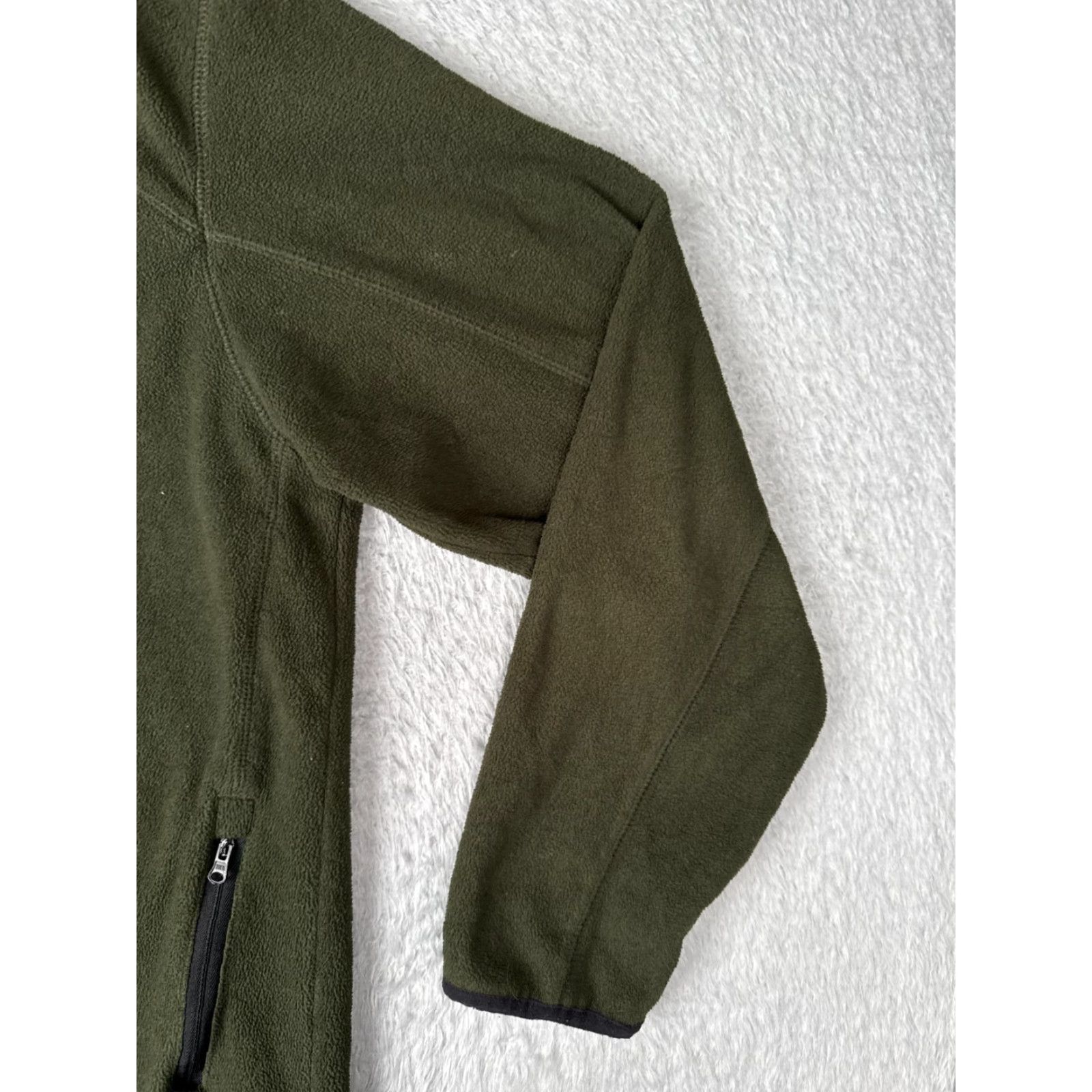 Timberland Timberland Jacket Mens Large Green Full Zip Mock Neck Fleece Polyester Hike Camp Size US L / EU 52-54 / 3 - 2 Thumbnail