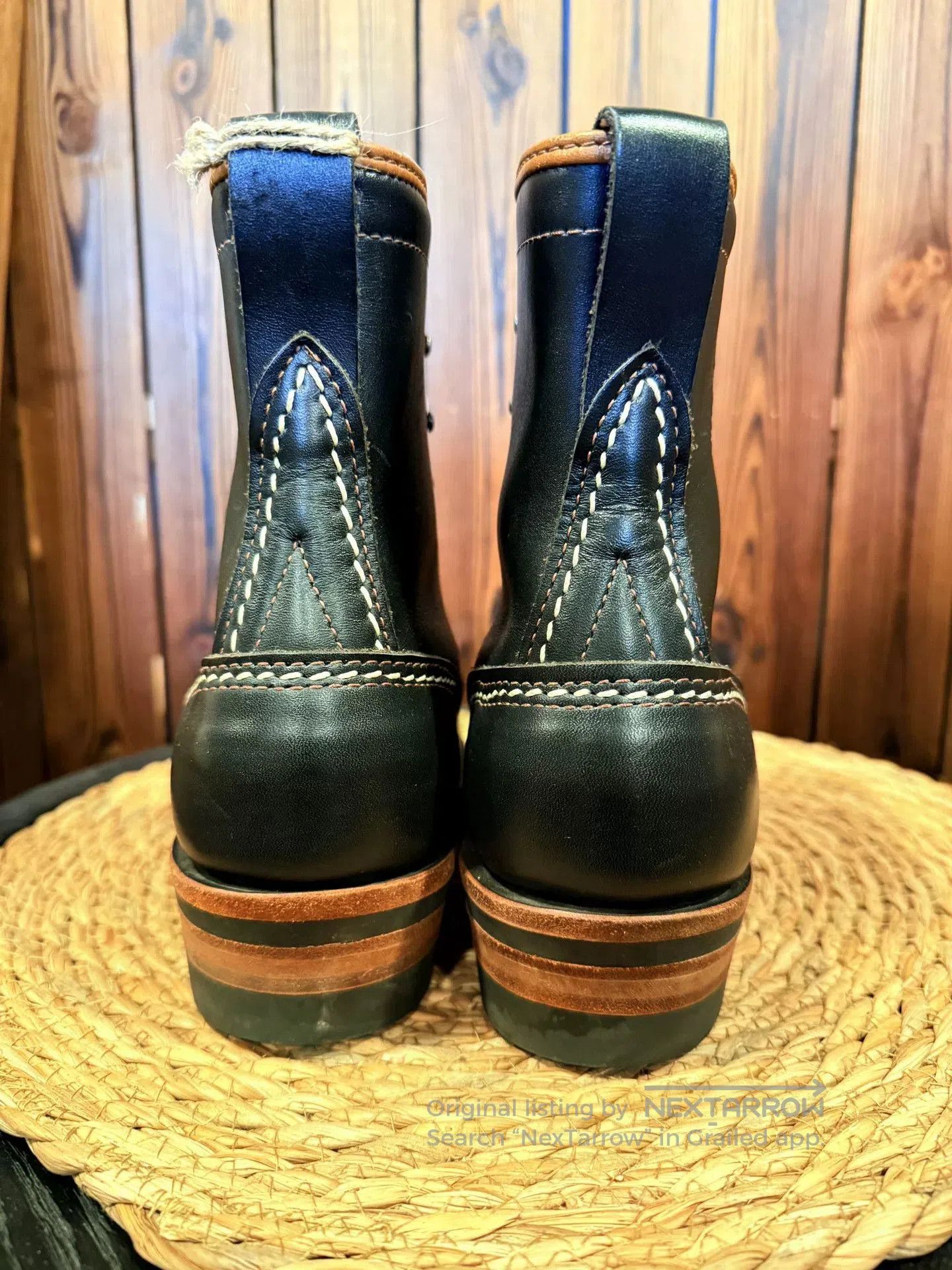 WESCO Wesco Jobmaster Black Leather Boots. Size US 6.5 / EU 39-40 - 4 Thumbnail