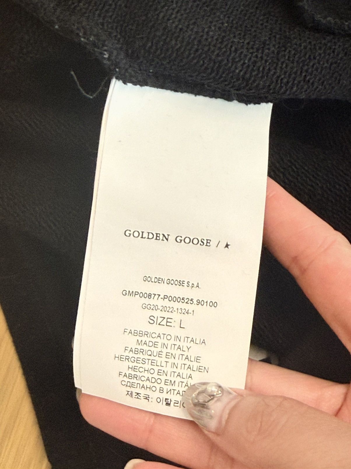 Golden Goose Golden Goose Black Tapered Sweats size L Size US 33 - 7 Thumbnail