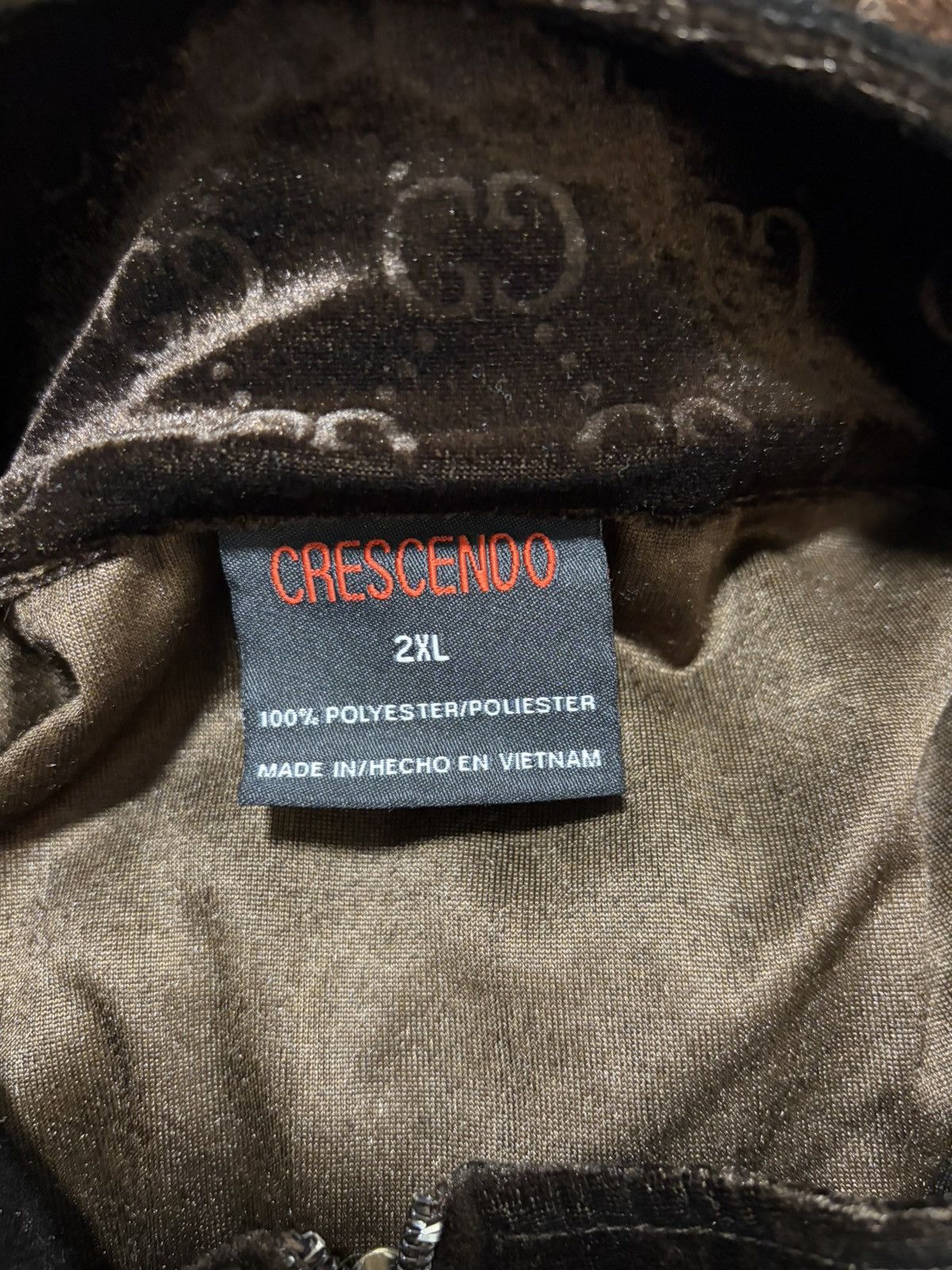 Gucci Vintage Brown Gucci Velour Tracksuit w/Beanie *Bootleg* Size US XXL / EU 58 / 5 - 6 Thumbnail