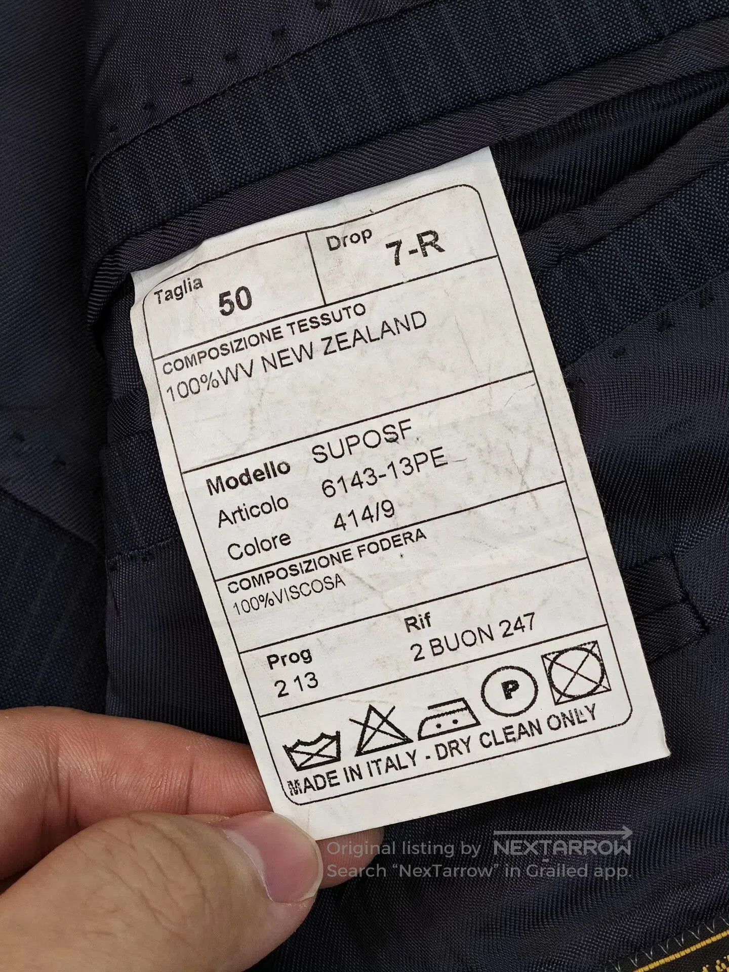 Loro Piana Loro Piana Gray Blue Wool Suit. Size US M / EU 48-50 / 2 - 8 Thumbnail