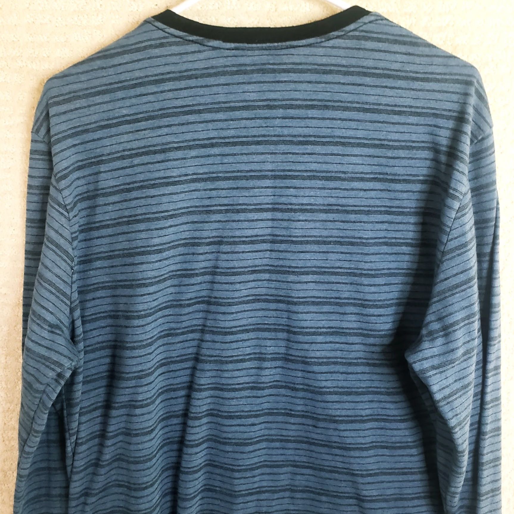 Marcs Men's Marc Anthony Blue Striped Long Sleeve Crew Neck Shirt XXL Size US XXL / EU 58 / 5 - 5 Thumbnail