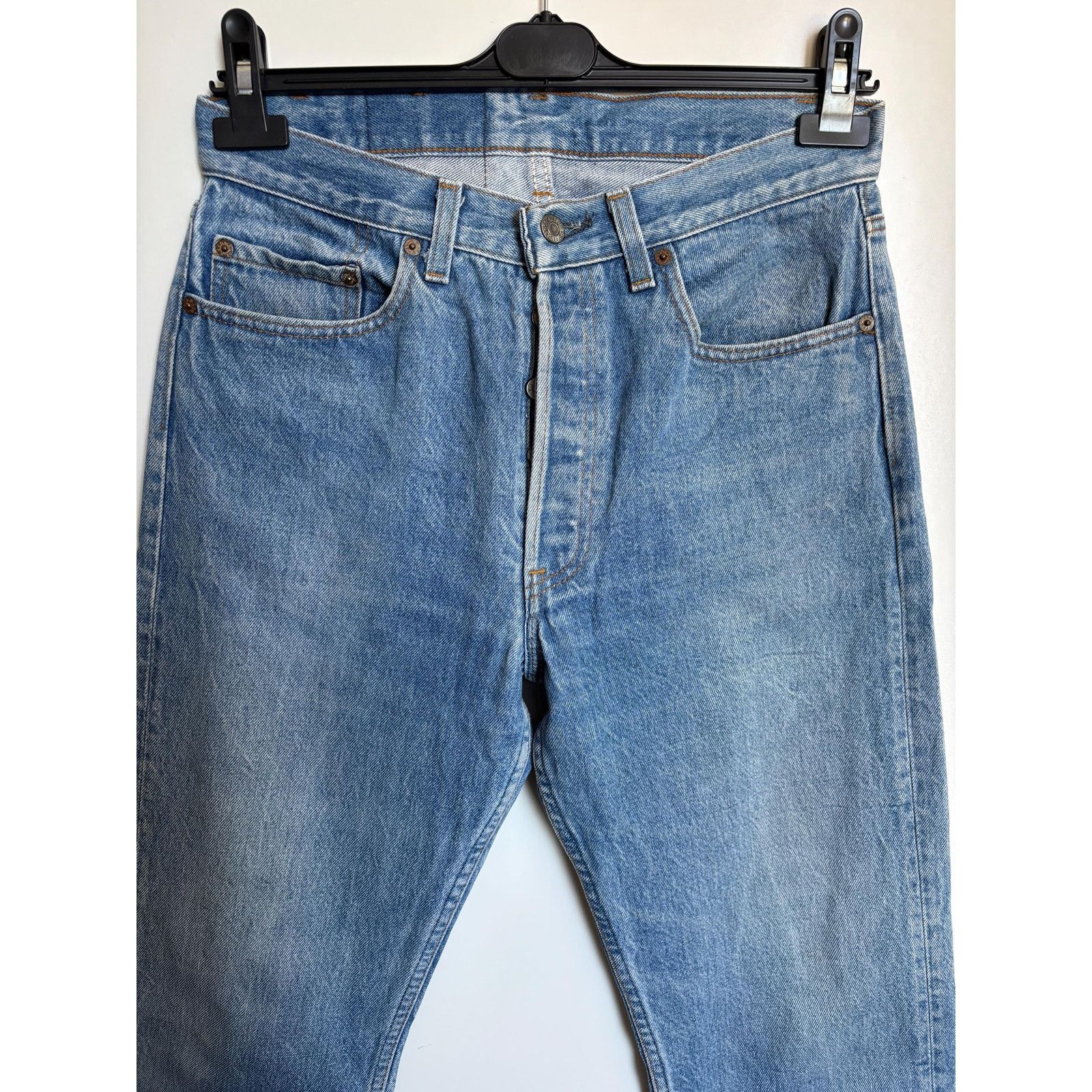 Japanese Brand × Levi's × Levi's Vintage Clothing Levi’s 501 0113 USA W32 L30 Red Tab Archive Light Wash Jeans Size US 32 / EU 48 - 5 Thumbnail