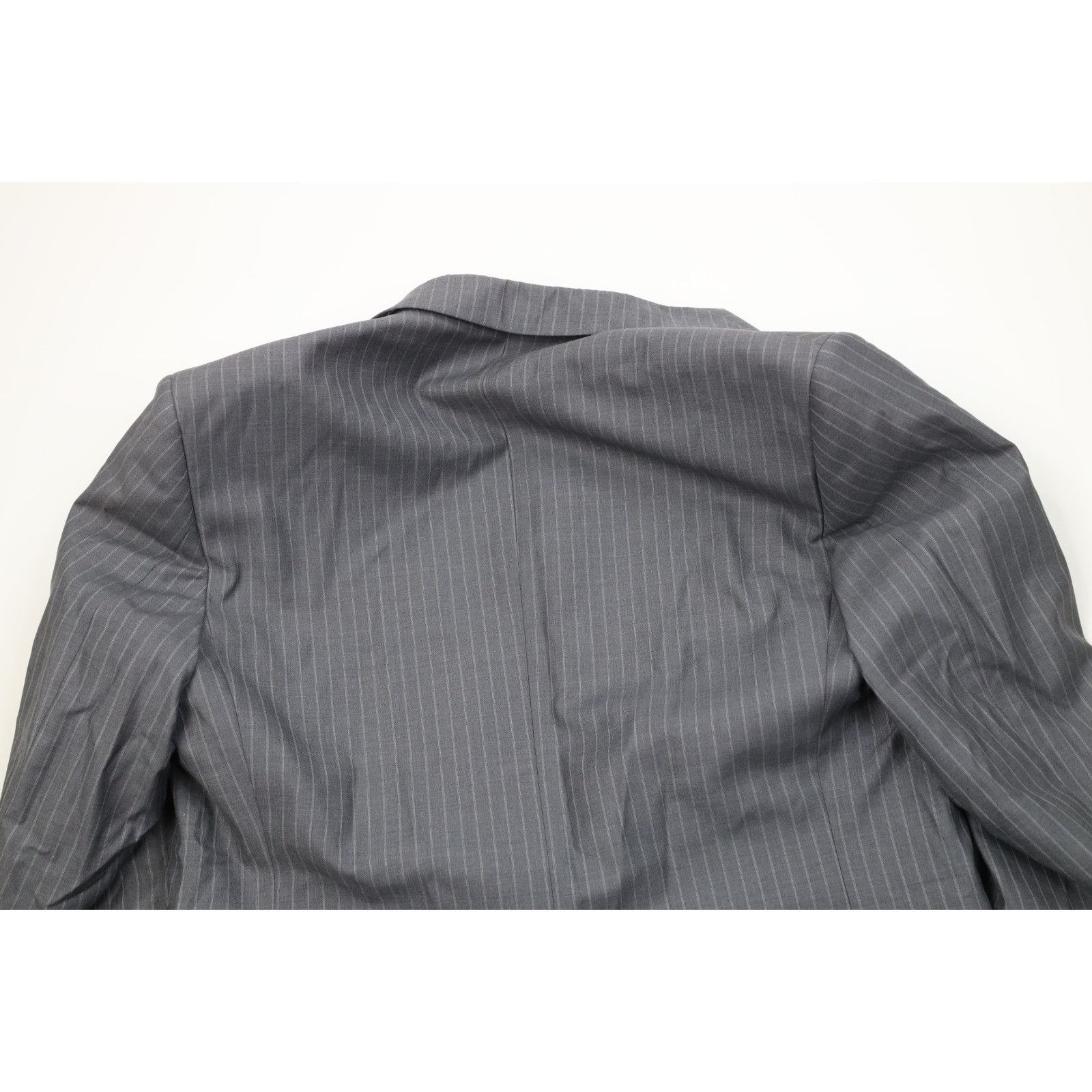 Jos. A. Bank Jos A Bank Signature 2 Piece Wool Silk Striped Suit Size 40R - 8 Thumbnail