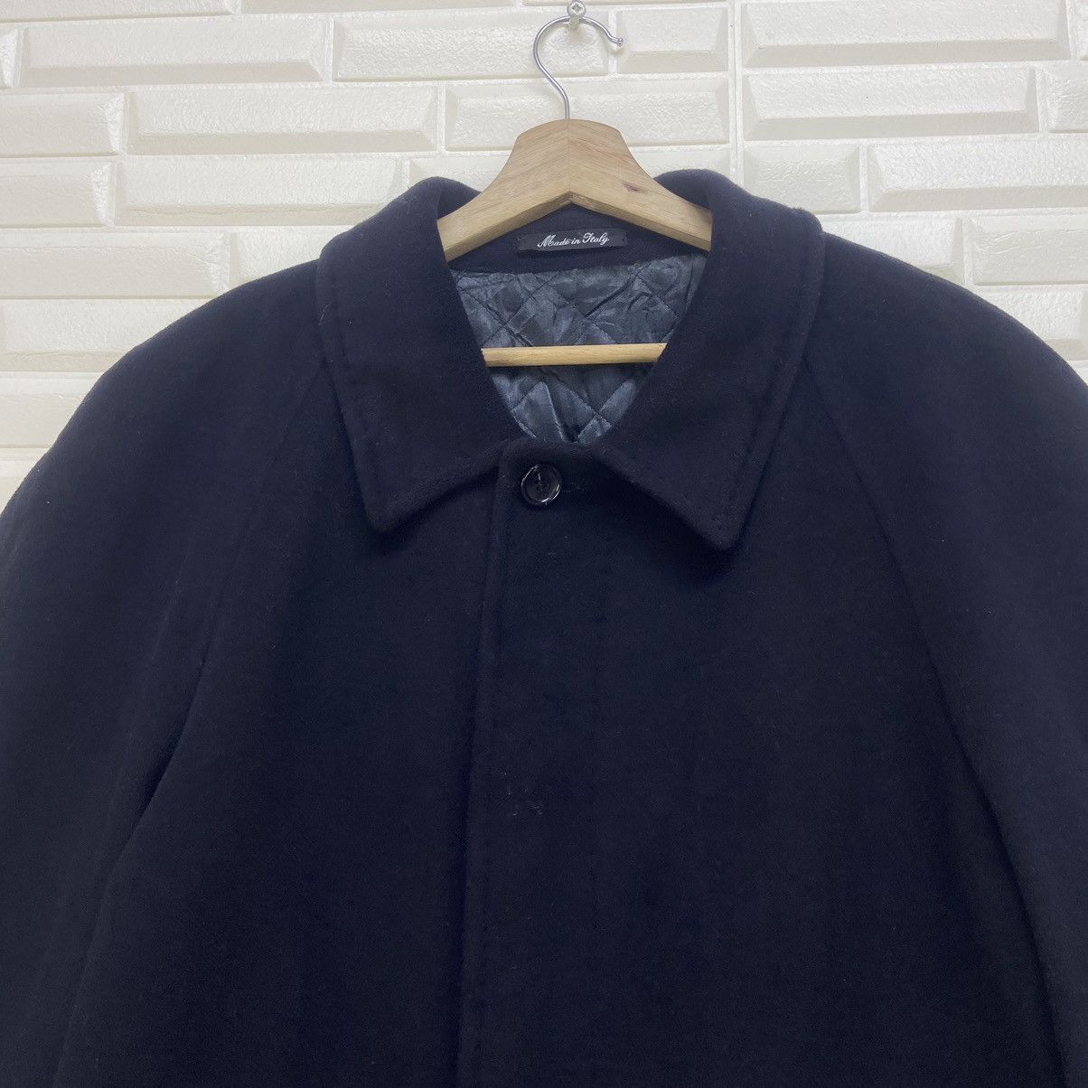 Vintage Lavorazione Artigianale Oviesse Virgin Cashmere Overcoat Size US M / EU 48-50 / 2 - 6 Thumbnail