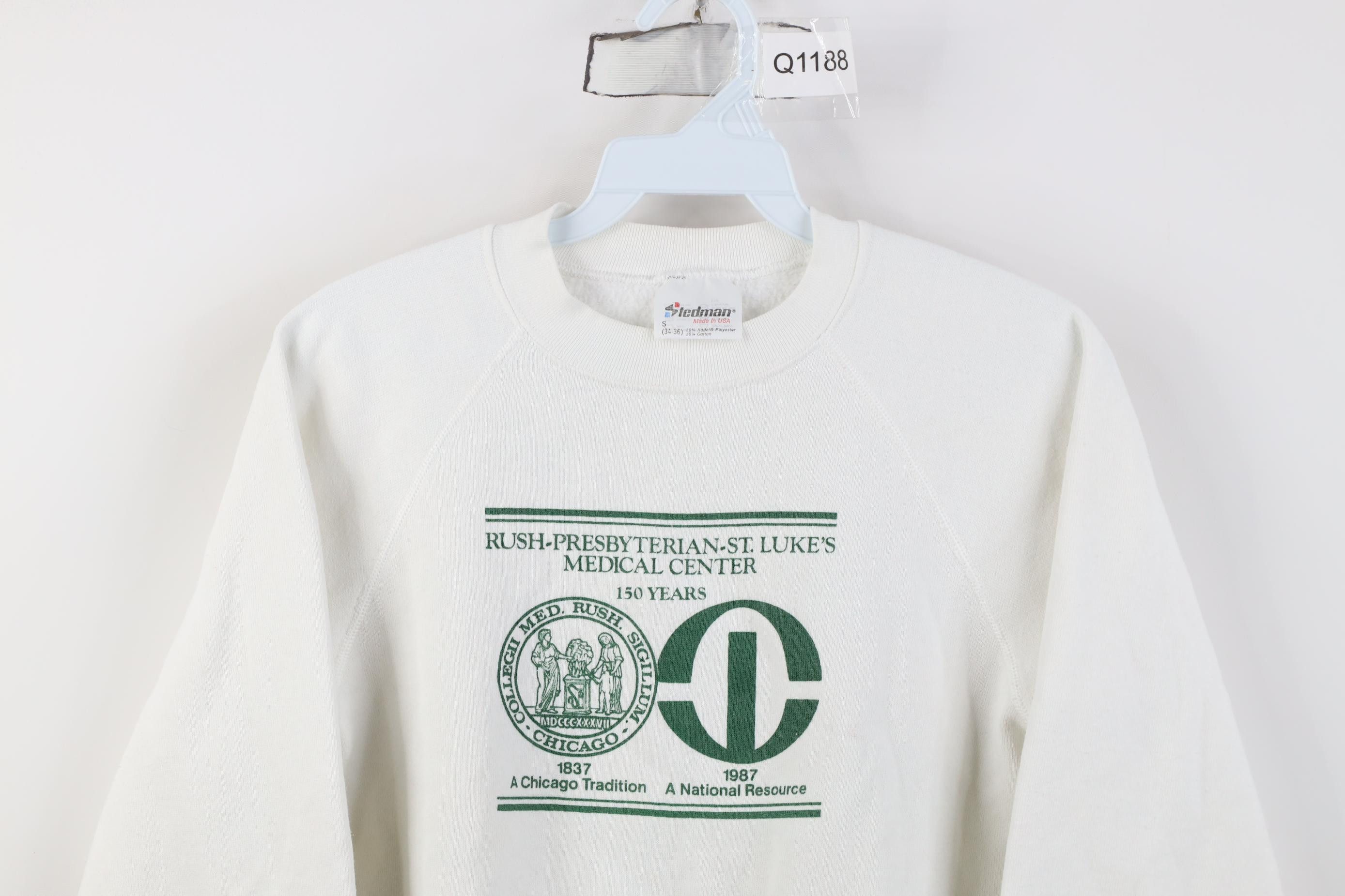 Vintage Vintage 80s Presbyterian St Lukes Medical Center Sweatshirt Size S / US 4 / IT 40 - 2 Thumbnail