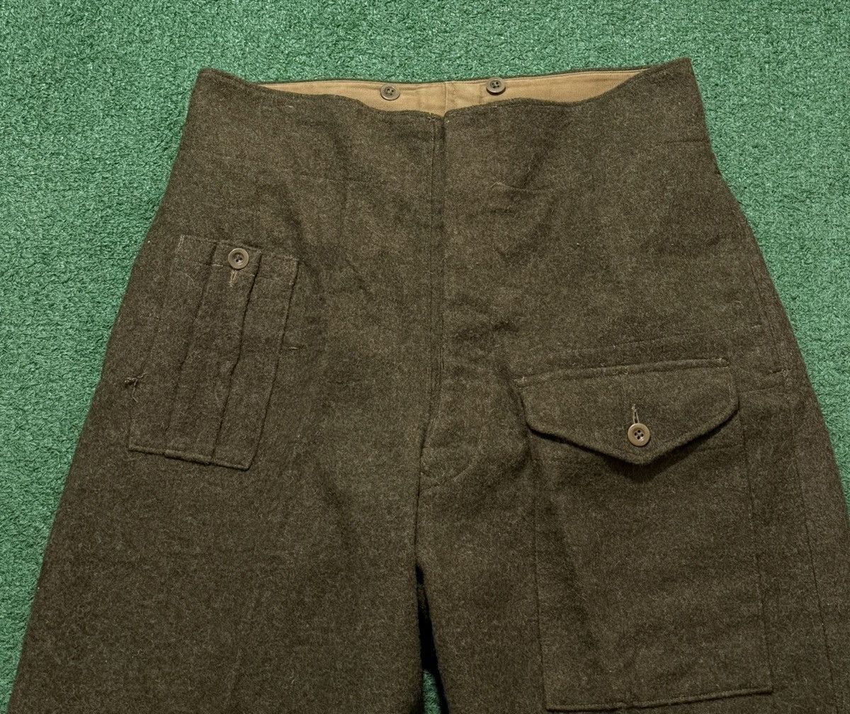 Vintage British Army Military Wool Pants 1946 Vintage Rare Tweed Size US 38 / EU 54 - 3 Thumbnail