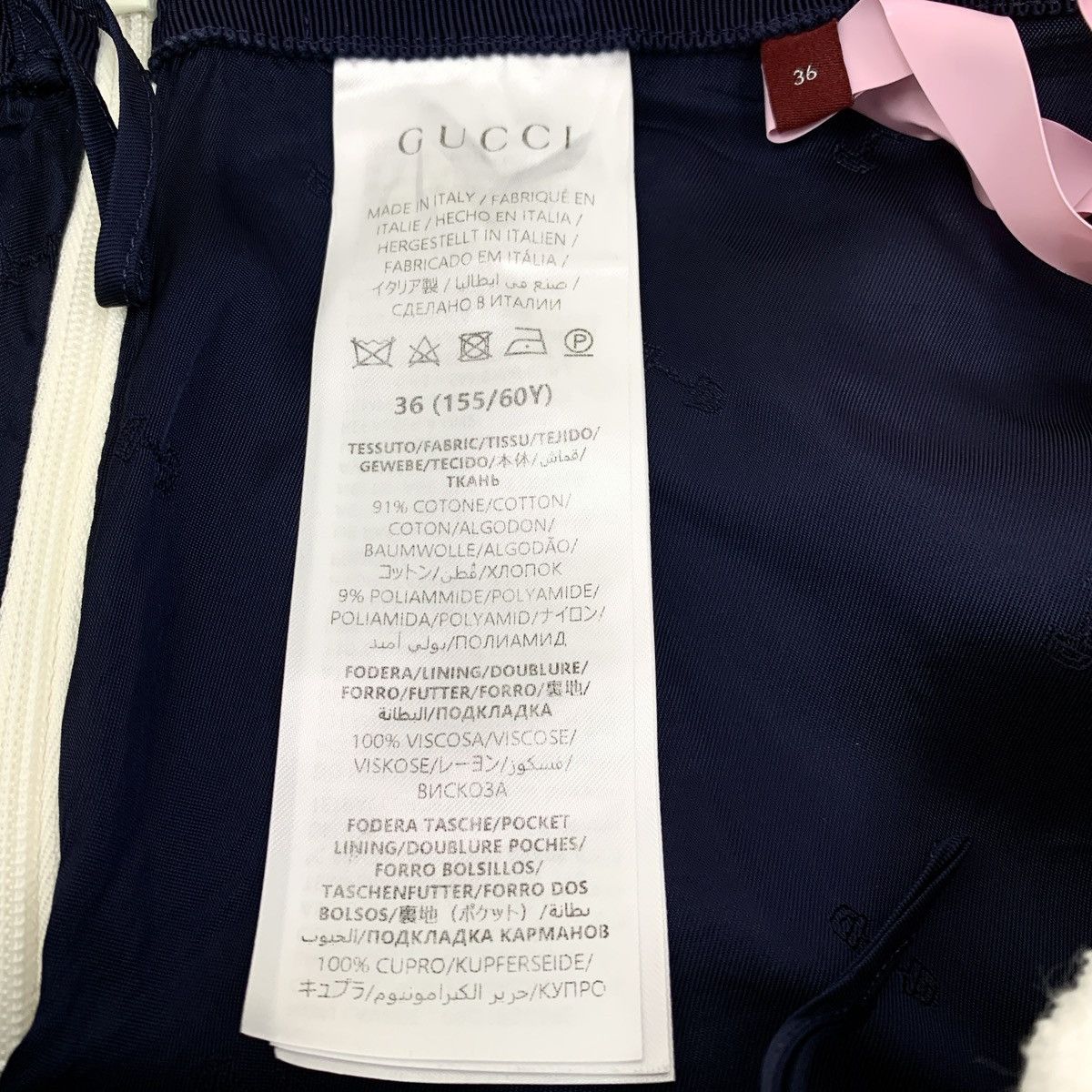 Gucci Gucci White Cotton Tweed Low-waisted Casual Skirt K26WX Size 25" / US 0 / IT 36 - 6 Thumbnail