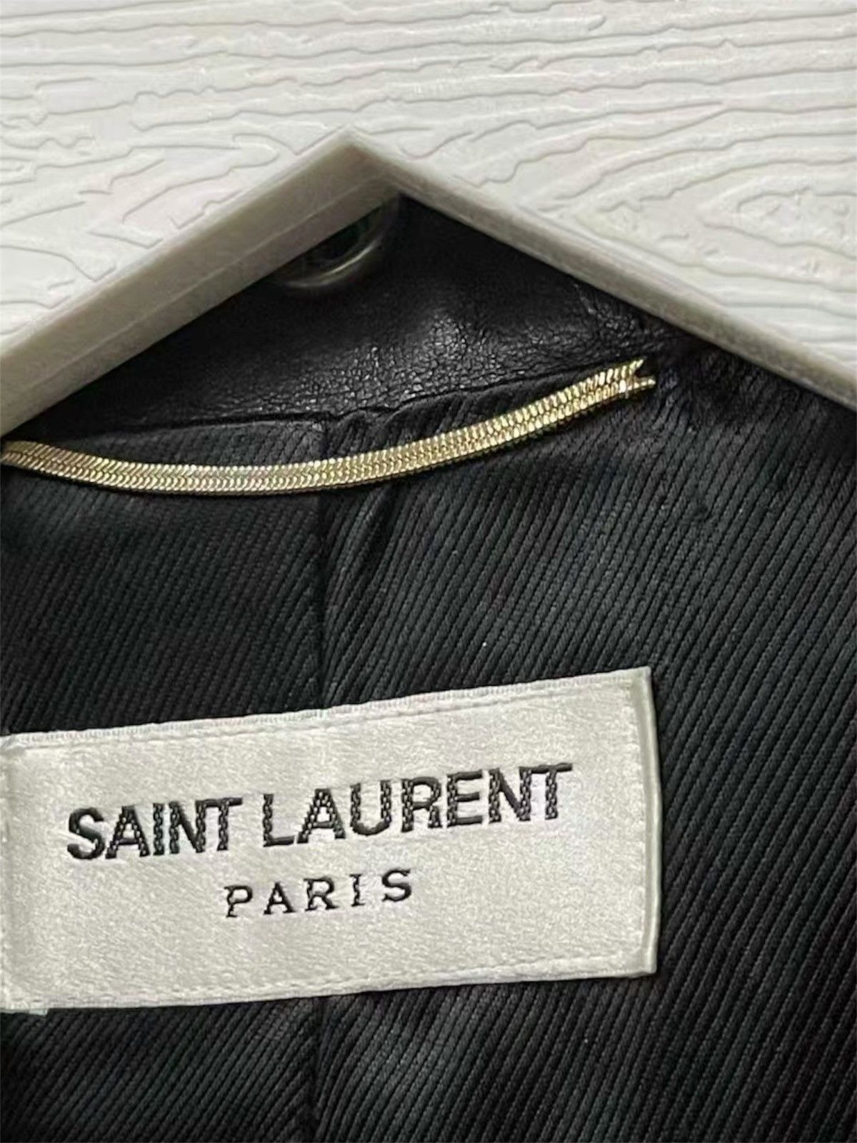 Saint Laurent Paris Saint Laurent Leather Biker Jacket 34 Coyote Fur Size XS / US 0-2 / IT 36-38 - 5 Thumbnail