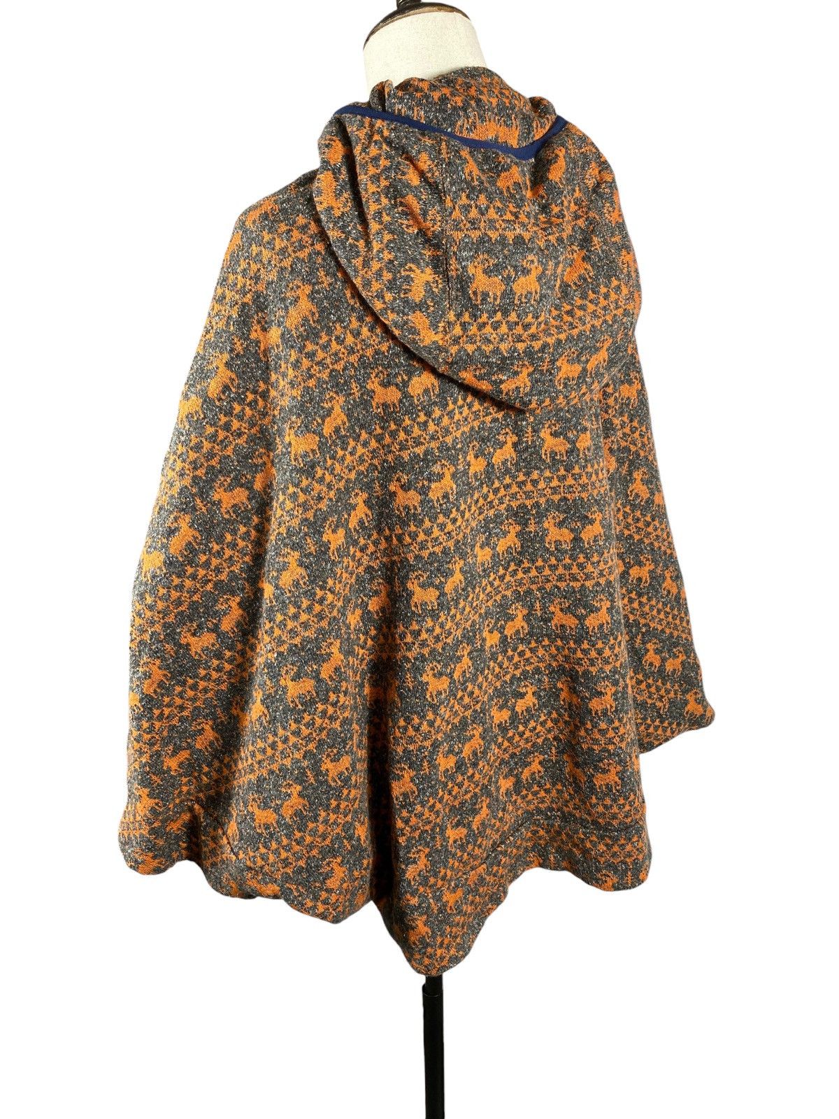mercibeaucoup Mercibeaucoup, Japan Designer Jealou-Sika Deer Knit Poncho Size L / US 10 / IT 46 - 6 Thumbnail