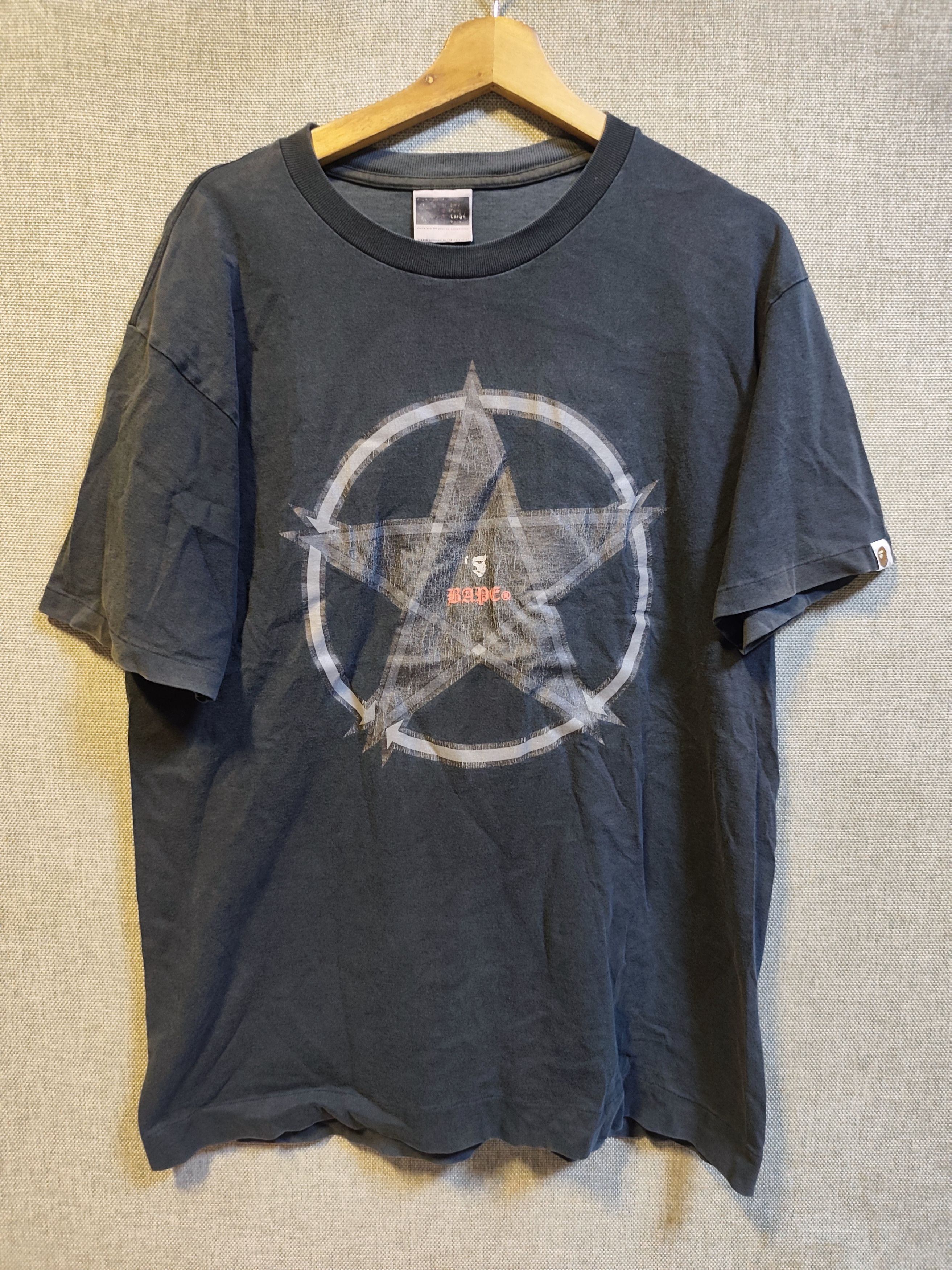 Bape Vintage Bape Pentagram Tee Size US L / EU 52-54 / 3 - 1 Thumbnail