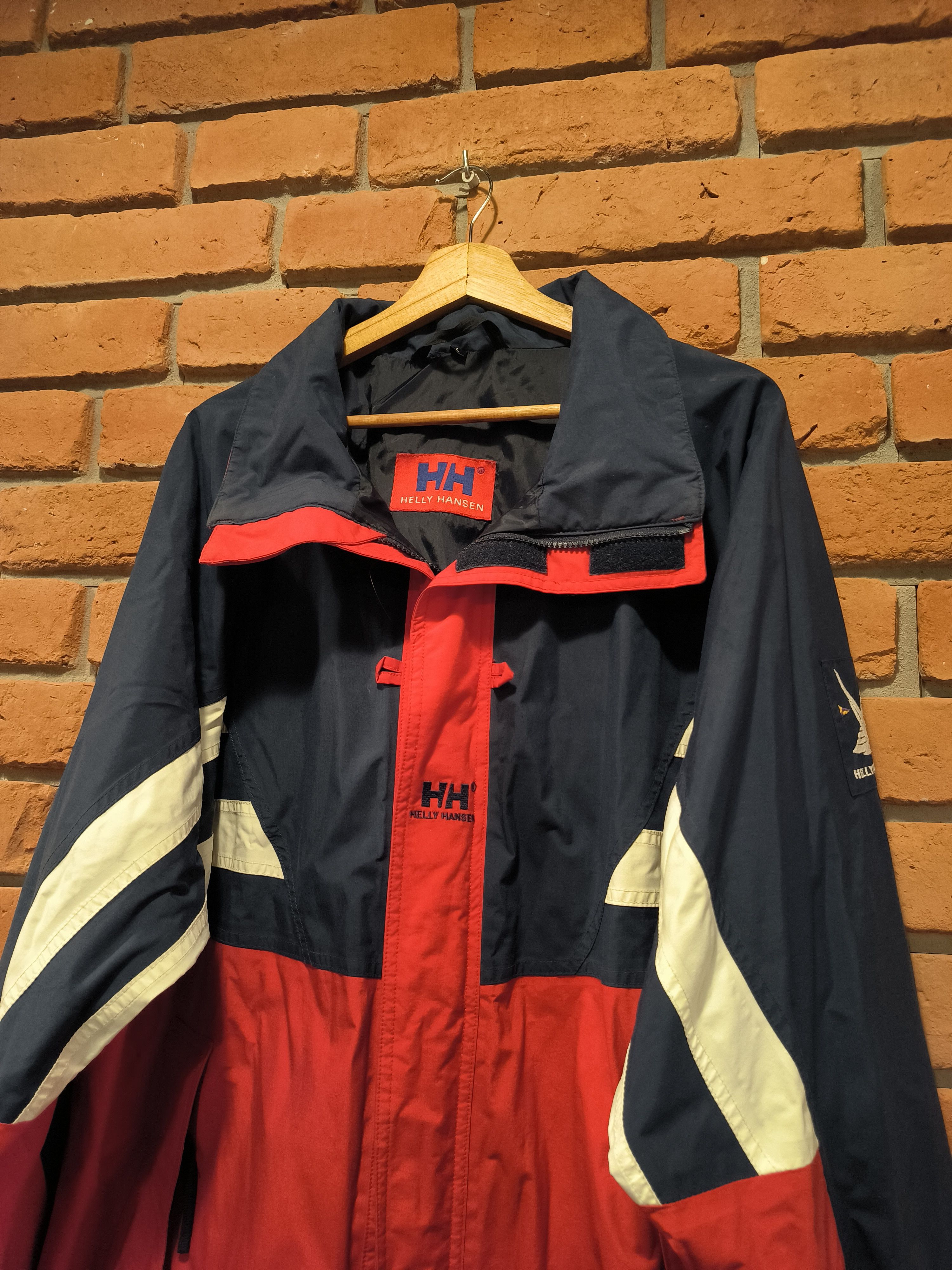 Helly Hansen × Vintage Vintage Helly Hansen HH Jacket Windbreaker Logo Red Size US XL / EU 56 / 4 - 2 Thumbnail