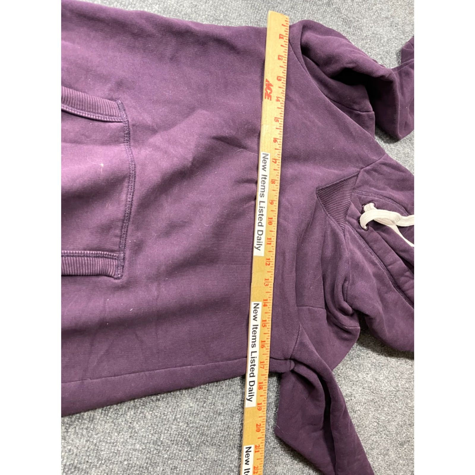 TNA VINTAGE TNA Cozy Fleece Boyfriend Hoodie Womens XS Purple Hooded Sweatshirt Brill Pocket Size XS / US 0-2 / IT 36-38 - 3 Thumbnail