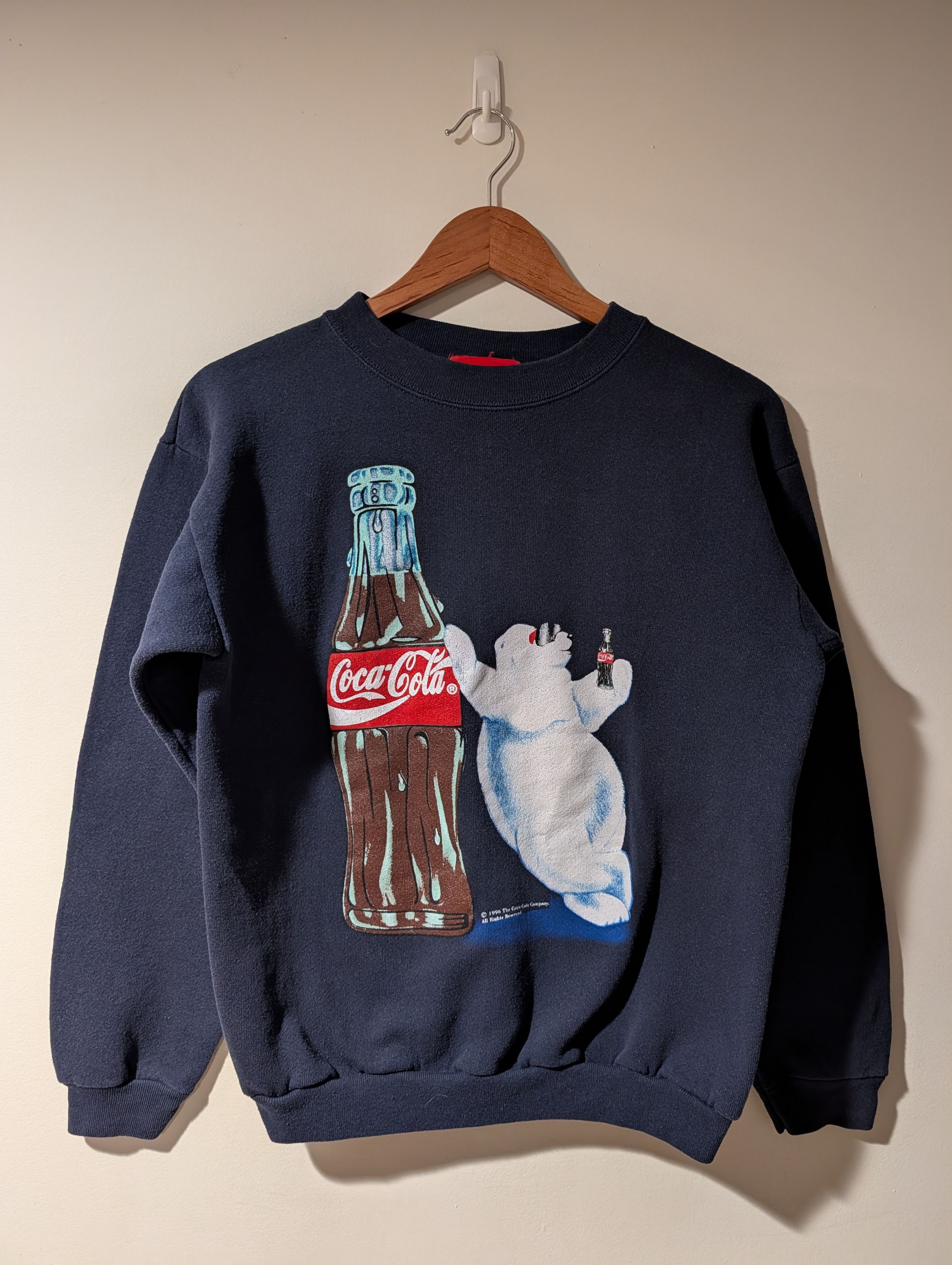 Coca Cola Vintage Coca-Cola Polar Bear Pullover Sweatshirt BOYS 1996 Size US L / EU 52-54 / 3 - 1 Thumbnail