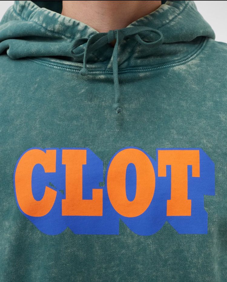 CLOT Clot Green Distressed Shadow Hoodie logo Mens Size Small Size US S / EU 44-46 / 1 - 2 Thumbnail