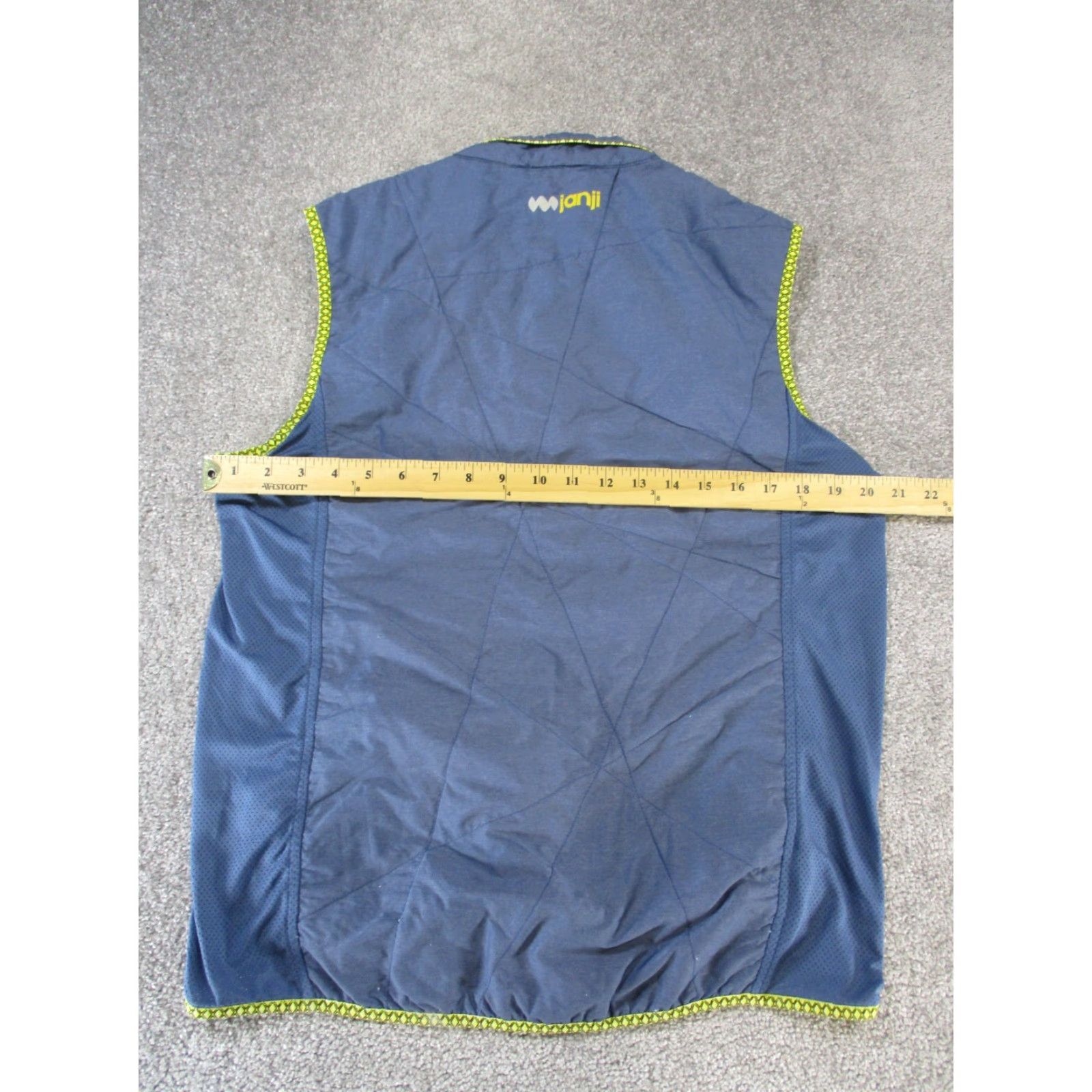 Vintage Janji Vest Women’s Medium Blue Yellow Run For Kenya Jacket Zip Sleeveless Size M / US 6-8 / IT 42-44 - 5 Thumbnail