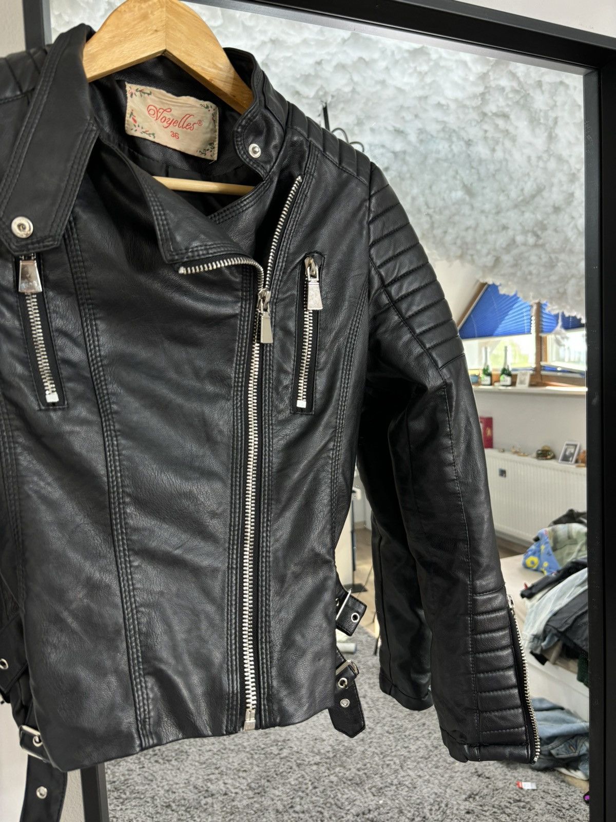 Japanese Brand × Vintage 2000s Japan Cropped Washed Leather Bomber Jacket Avant Garde Size US S / EU 44-46 / 1 - 3 Thumbnail