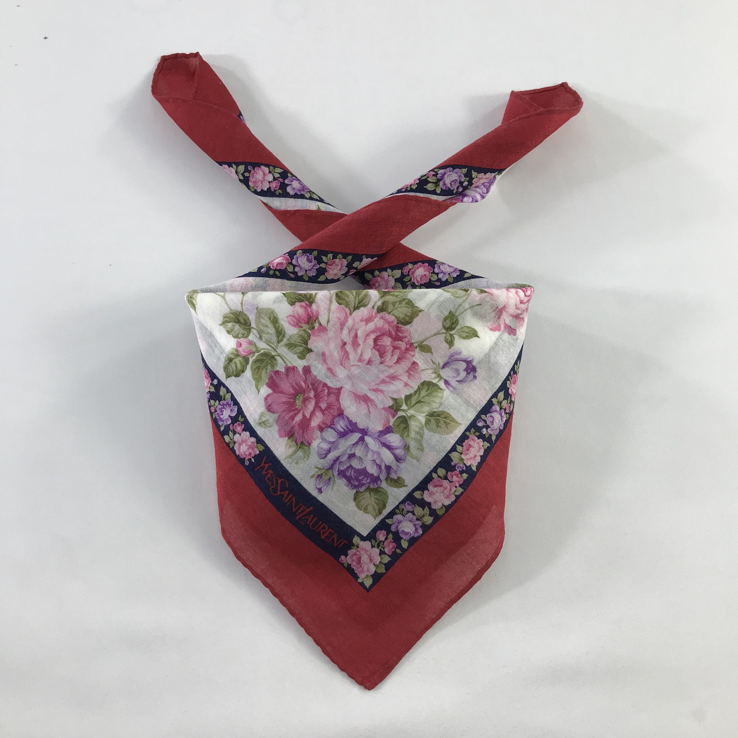Vintage × Yves Saint Laurent Yves Saint Laurent Bandana / Handkerchief /Neckerchief -S462 Size ONE SIZE - 3 Thumbnail