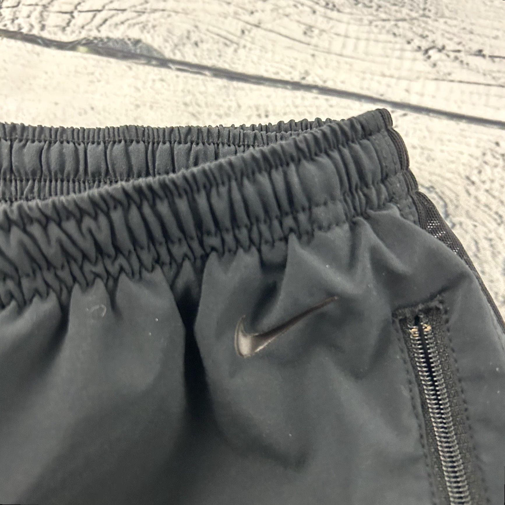 Nike Vintage Nike Track Pants Baggy Black with Pockets Men's Large L Zip Closure Pants Size US 33 - 3 Thumbnail