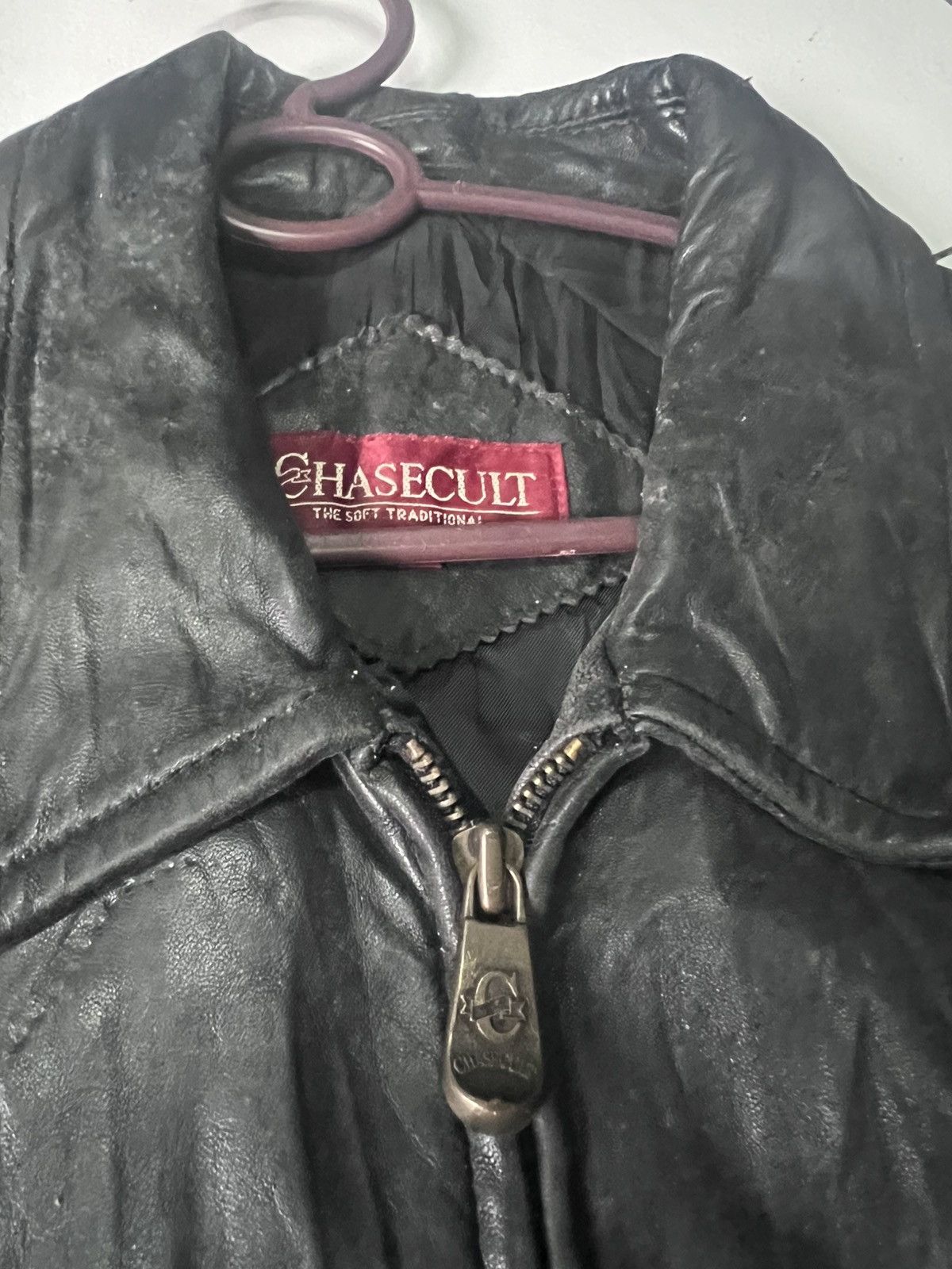 Leather vintage leather jacket zipped Size US S / EU 44-46 / 1 - 4 Thumbnail