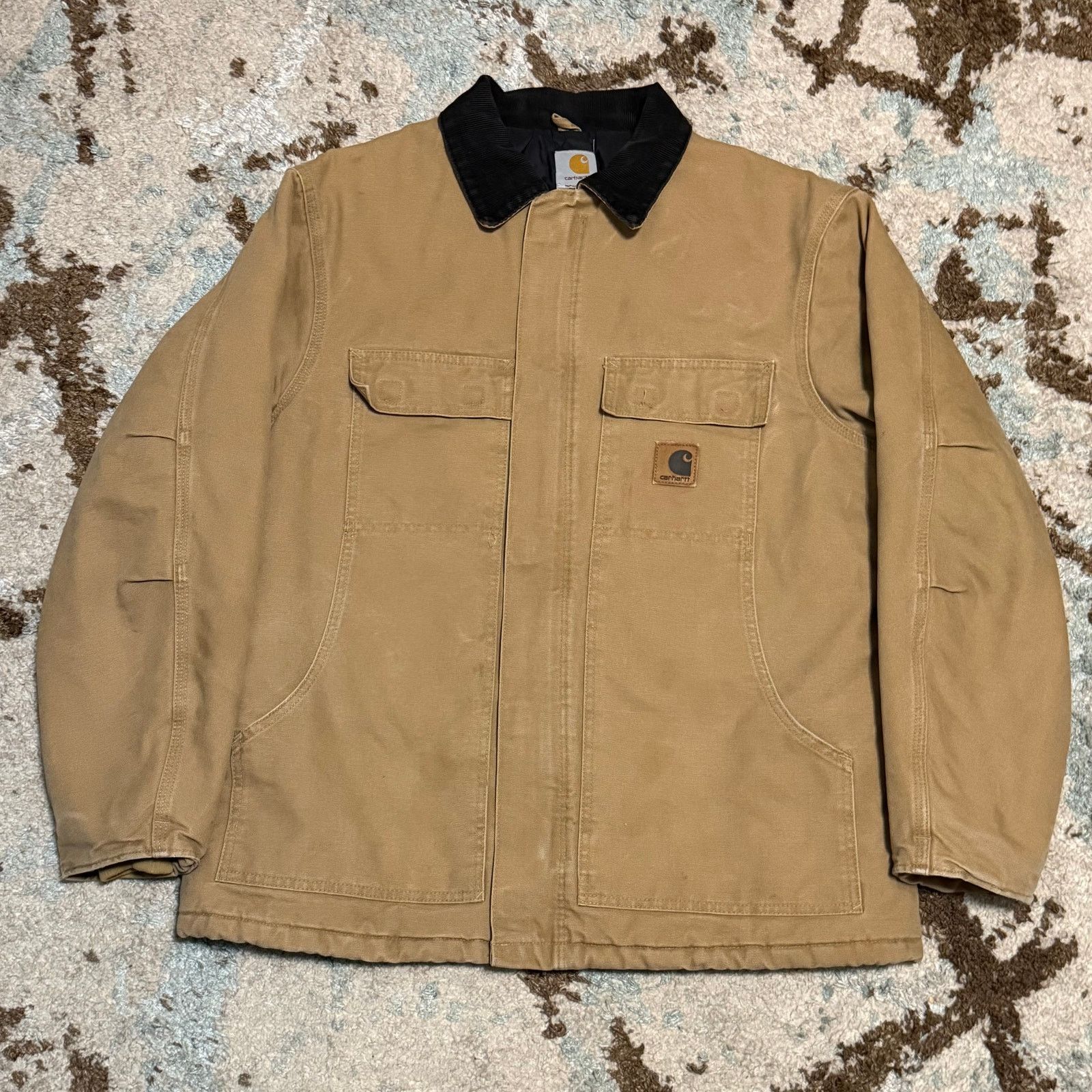 Carhartt Vintage Carhartt Quilted Canvas Jacket Large C26 CML Tan Size US L / EU 52-54 / 3 - 1 Thumbnail