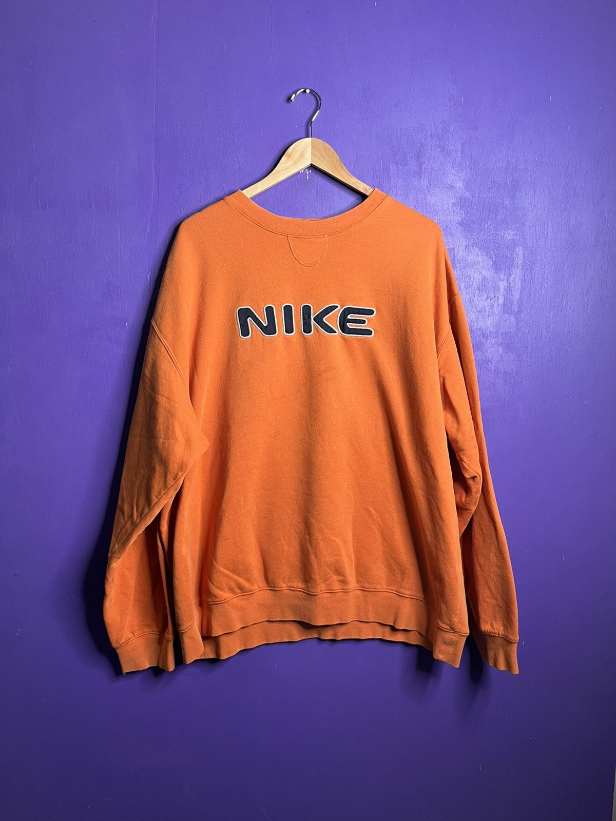 Nike × Vintage Vintage 00s Nike bubble letters spellout crewneck Size US XXL / EU 58 / 5 - 1 Thumbnail