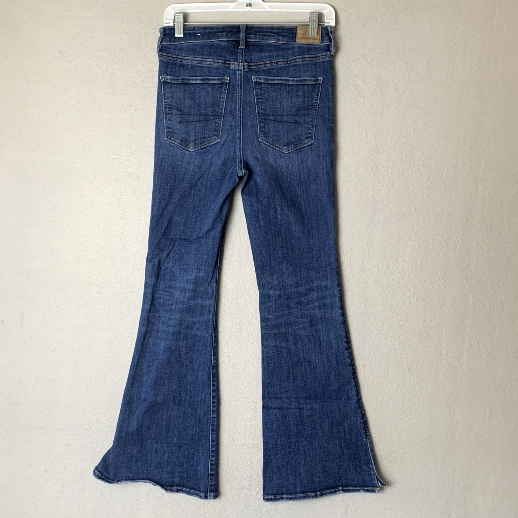 American Eagle Outfitters American Eagle Jeans Womens 6 Blue Super High Rise Flare Hippie Preppy Cowgirl Shirt? Size 28" / US 6 / IT 42 - 2 Thumbnail