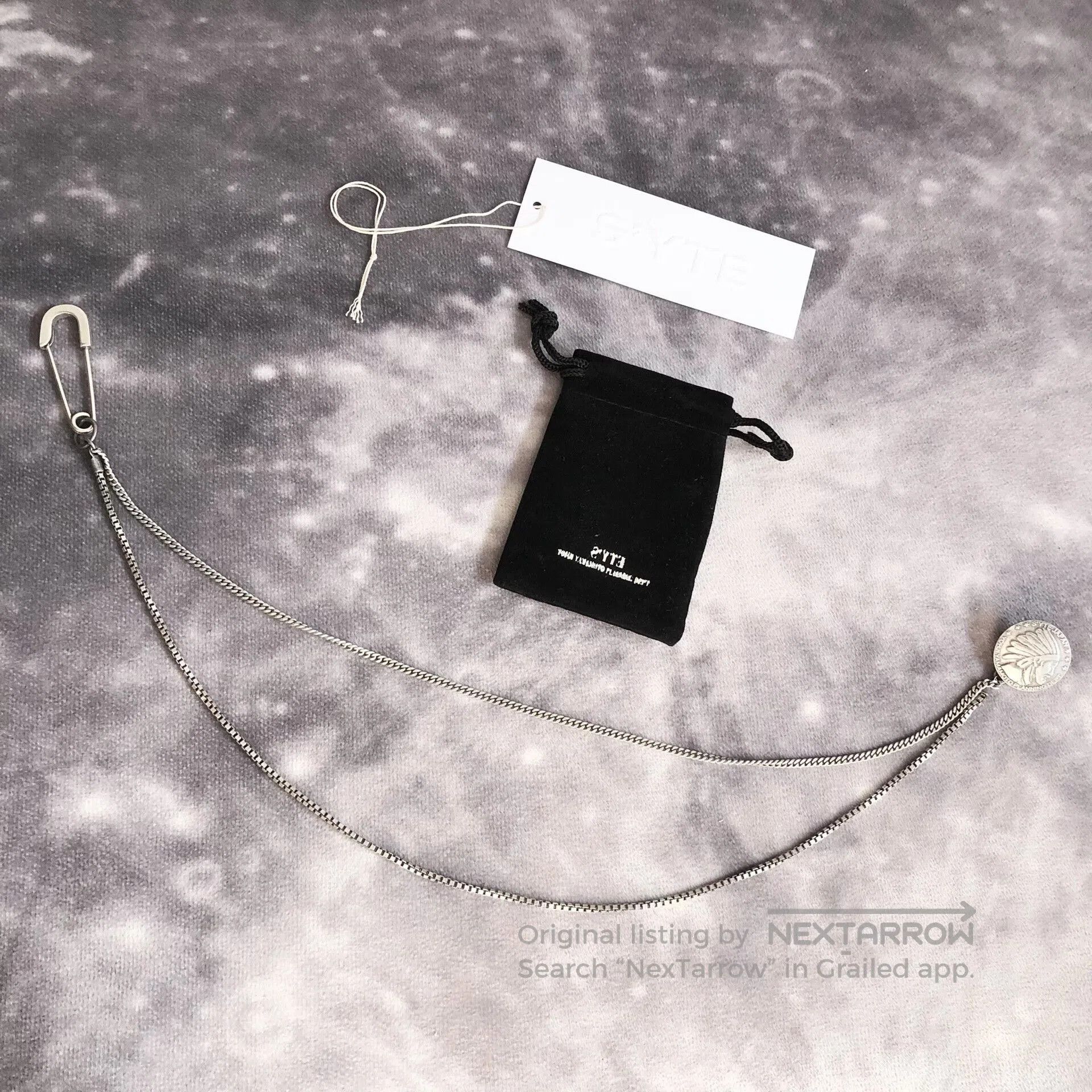 Yohji Yamamoto Yohji Yamamoto SYTE Brooch Chain Necklace. Size ONE SIZE - 5 Thumbnail