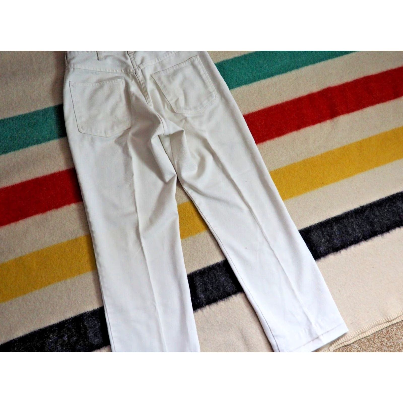 JCPenney VTG 70s Penneys Ranchcraft White Twill Western Cowboy Pants 29x28 Men’s/Mens Regular Casual 1970s Inseam 28 White Twill Western Look Size US 29 - 7 Thumbnail