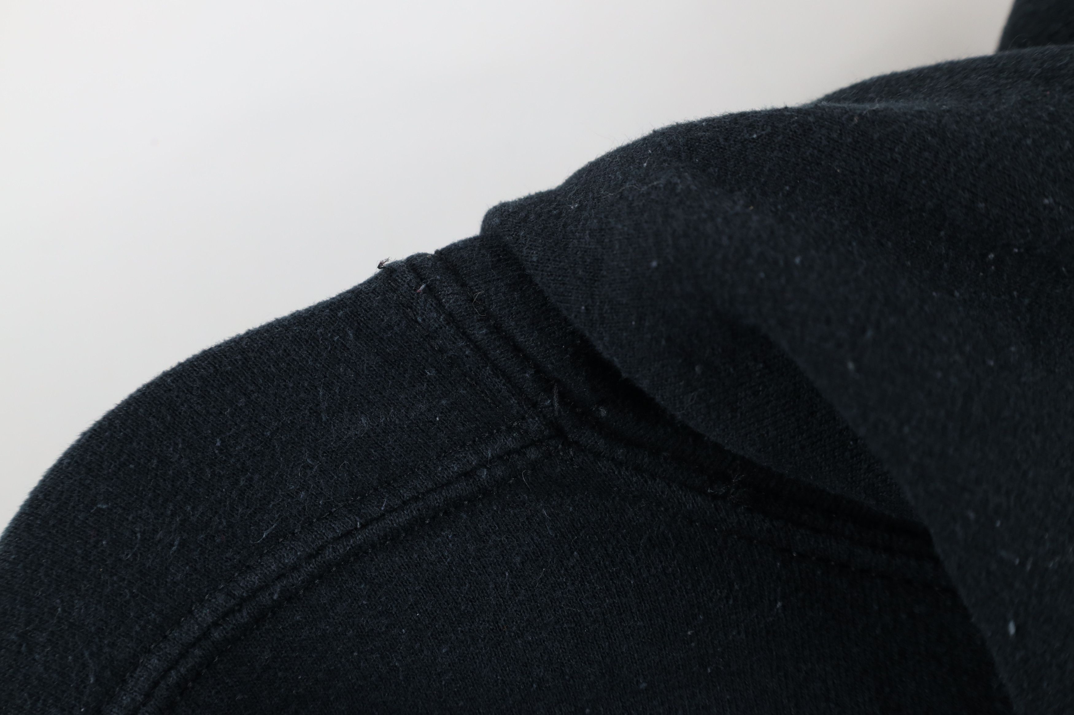 Vintage Vintage 90s Y2K Streetwear Blank Hoodie Sweatshirt Black Size US XXL / EU 58 / 5 - 14 Thumbnail