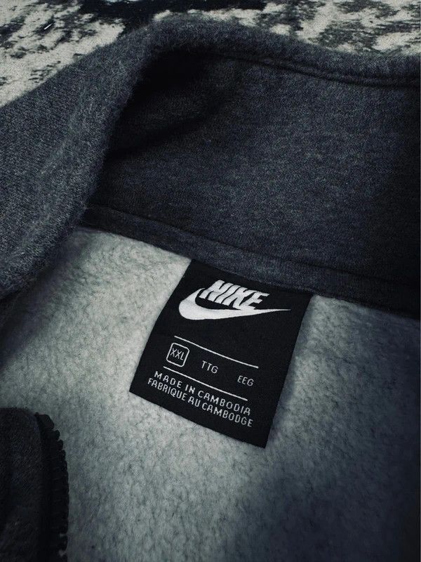 Nike Nike Halfzip Sweatshirt Gray XXL Swoosh Logo Size US XXL / EU 58 / 5 - 5 Thumbnail