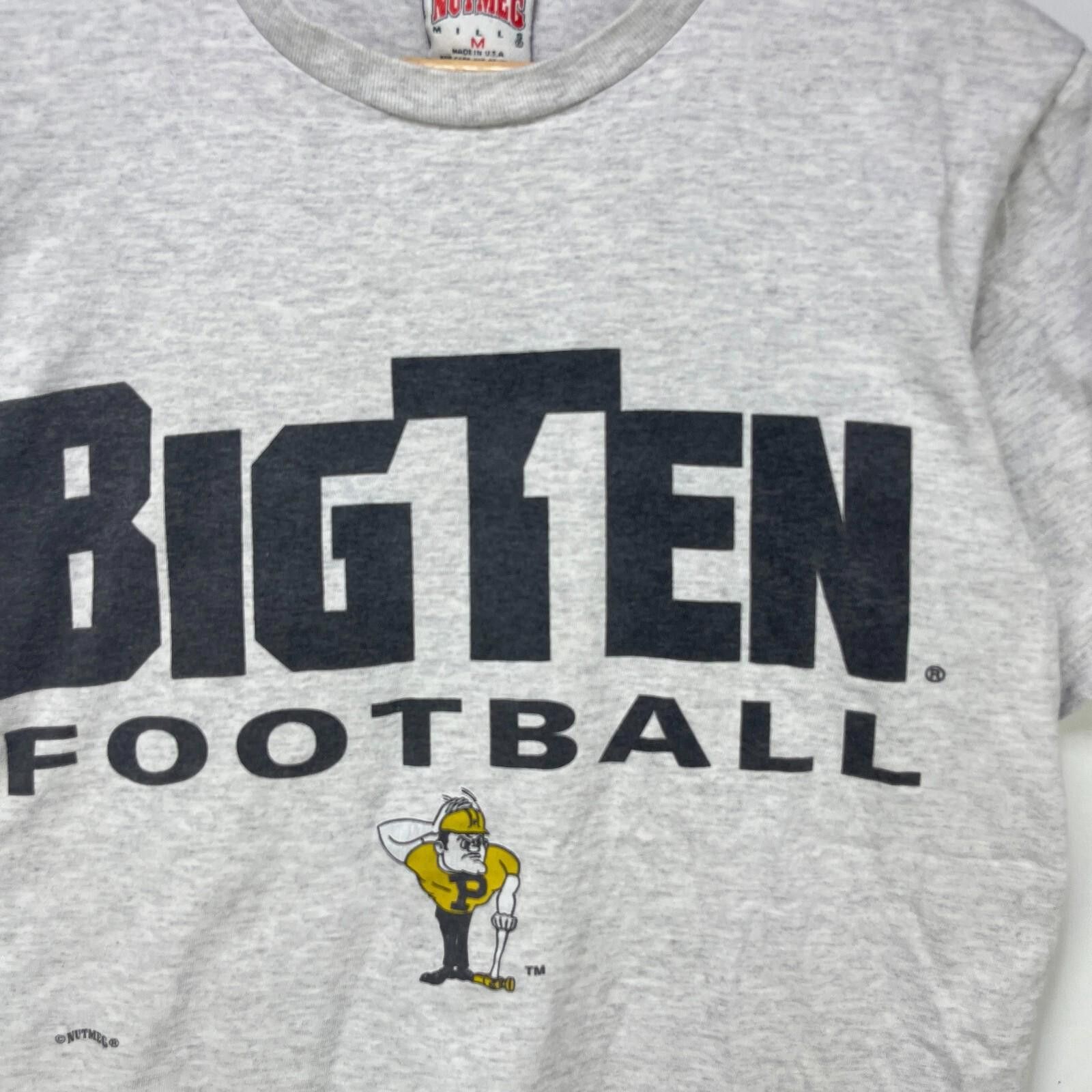 Nutmeg Vintage 90s Nutmeg Perdue BigTen T Shirt Size Medium Size ONE SIZE - 3 Thumbnail