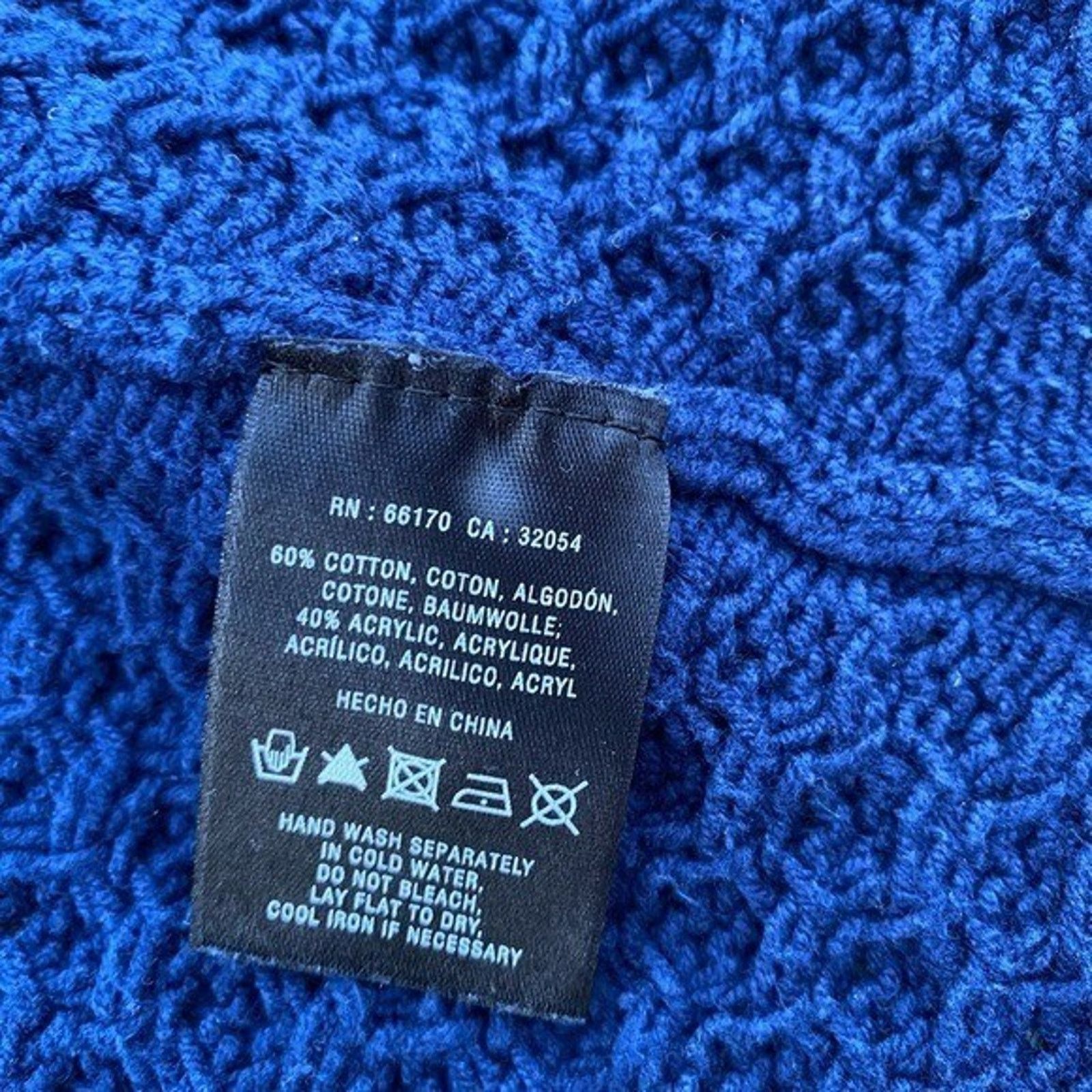 Cableami Guinevere cable knit navy cardigan sweater cotton S A000163 Size S / US 4 / IT 40 - 6 Thumbnail
