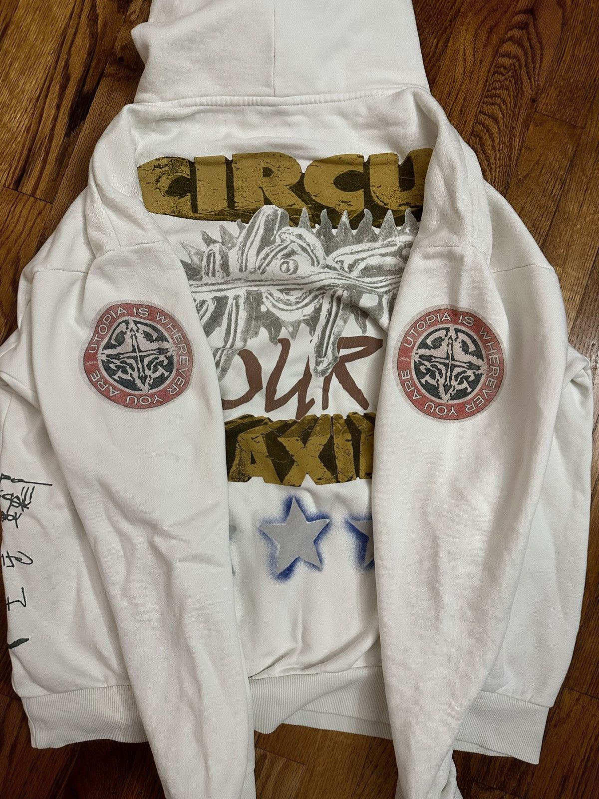 Travis Scott Travis Scott Circus Maximus Utopia White Hoodie size Size US XL / EU 56 / 4 - 1 Thumbnail