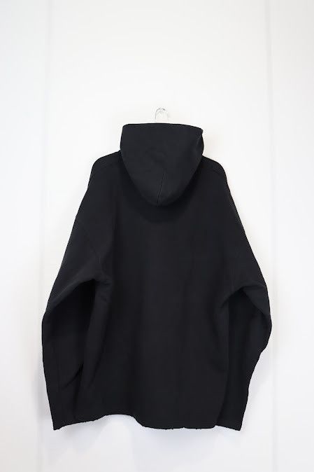 Balenciaga o1rshd Free Medium Molleton No Rib Hoodie in Black/White Size US M / EU 48-50 / 2 - 15 Thumbnail