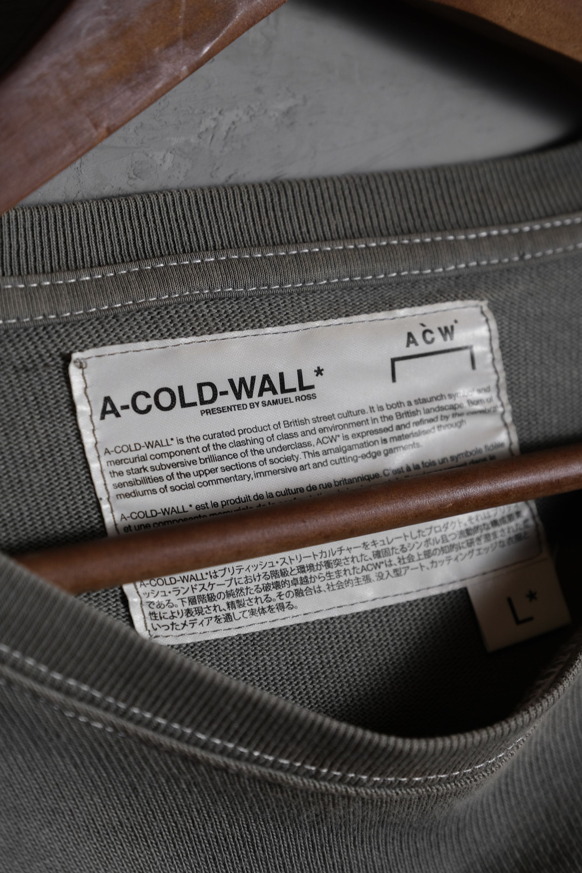 A-COLD-WALL* A-COLD-WALL* Washed L/S Tee Size US L / EU 52-54 / 3 - 2 Thumbnail