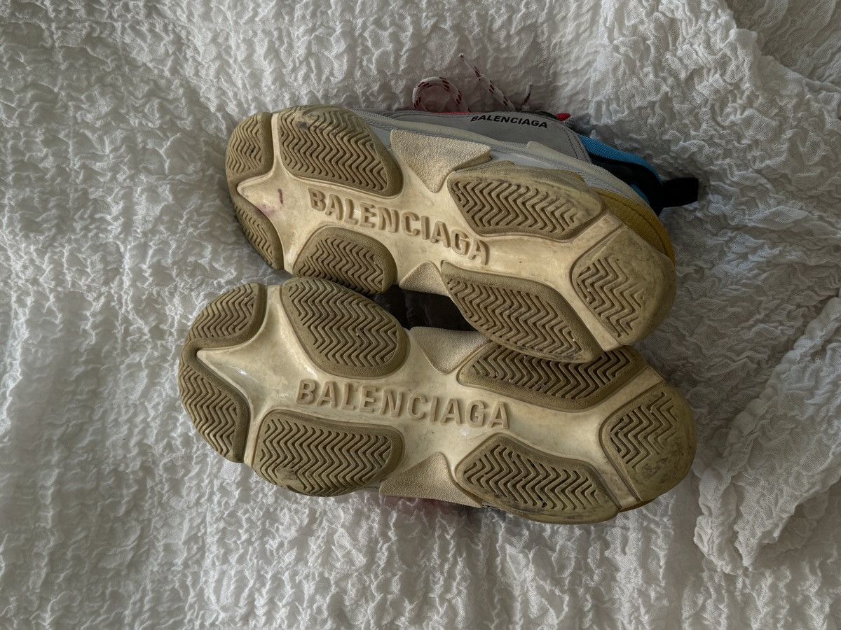 Balenciaga Triple S Grey Red Blue Menswear