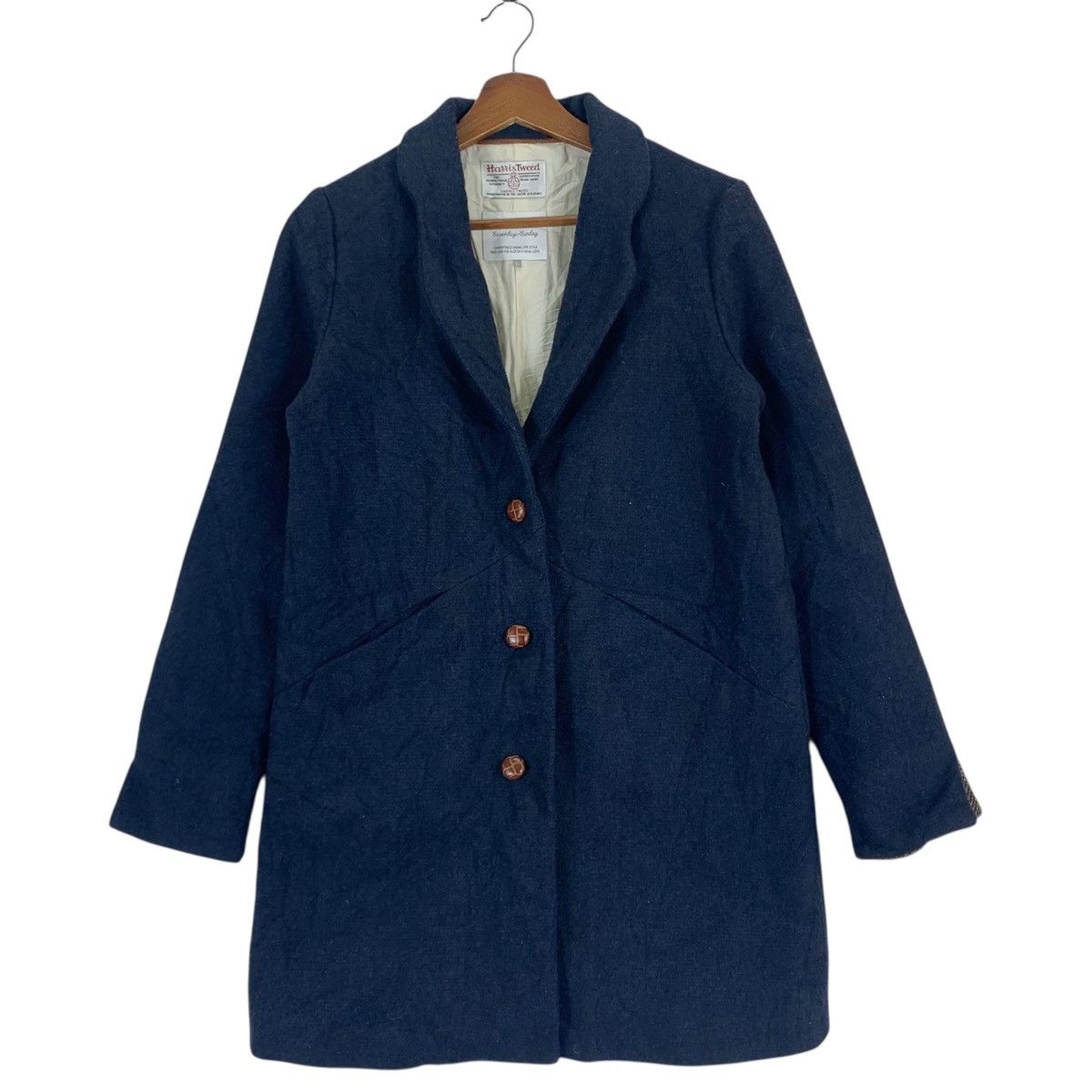 Harris Tweed Vintage Harris Tweed Sevendays Sunday Long Coat Jacket Size US L / EU 52-54 / 3 - 1 Thumbnail