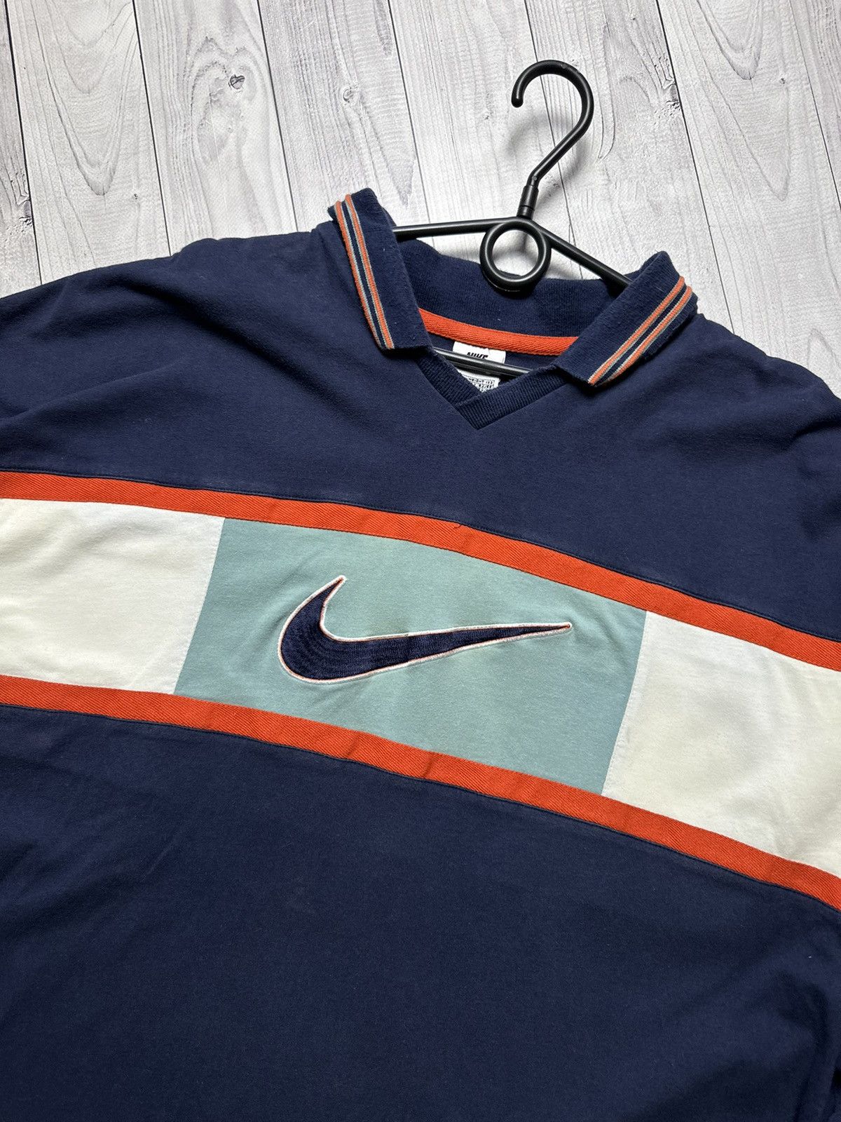 Other Vintage Nike Rugby jersey shirt long sleeve size L big logo Size US L / EU 52-54 / 3 - 2 Thumbnail