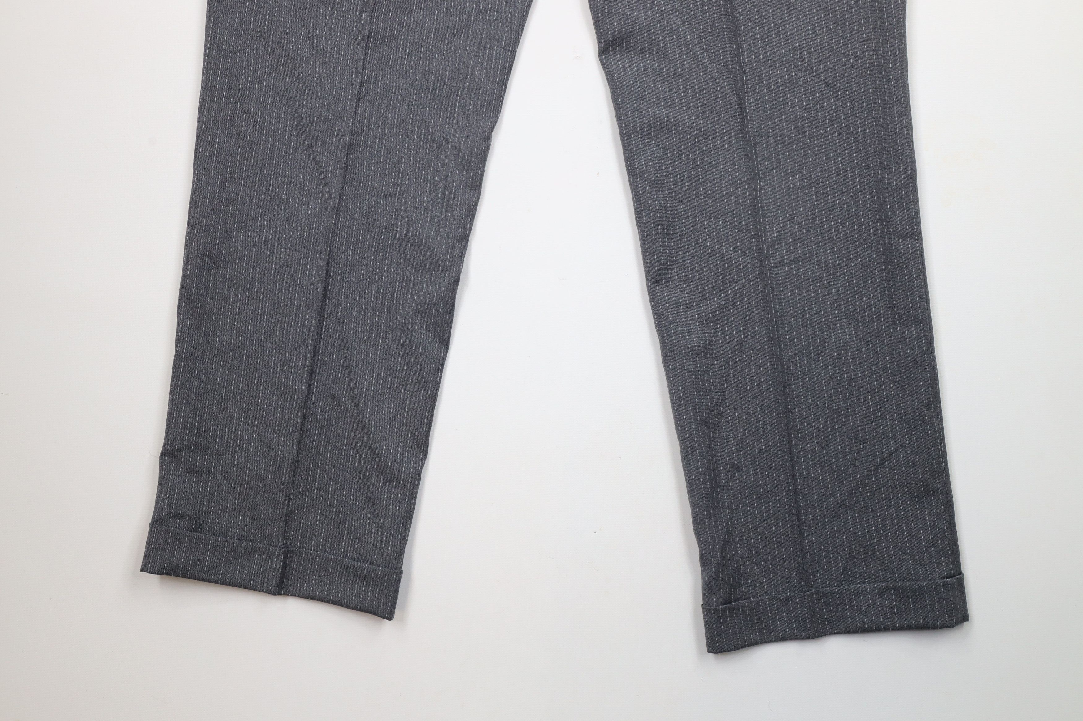 Tommy Hilfiger × Vintage Vintage 90s Tommy Hilfiger Pinstriped Wide Leg Chino Pants Size US 34 / EU 50 - 10 Thumbnail