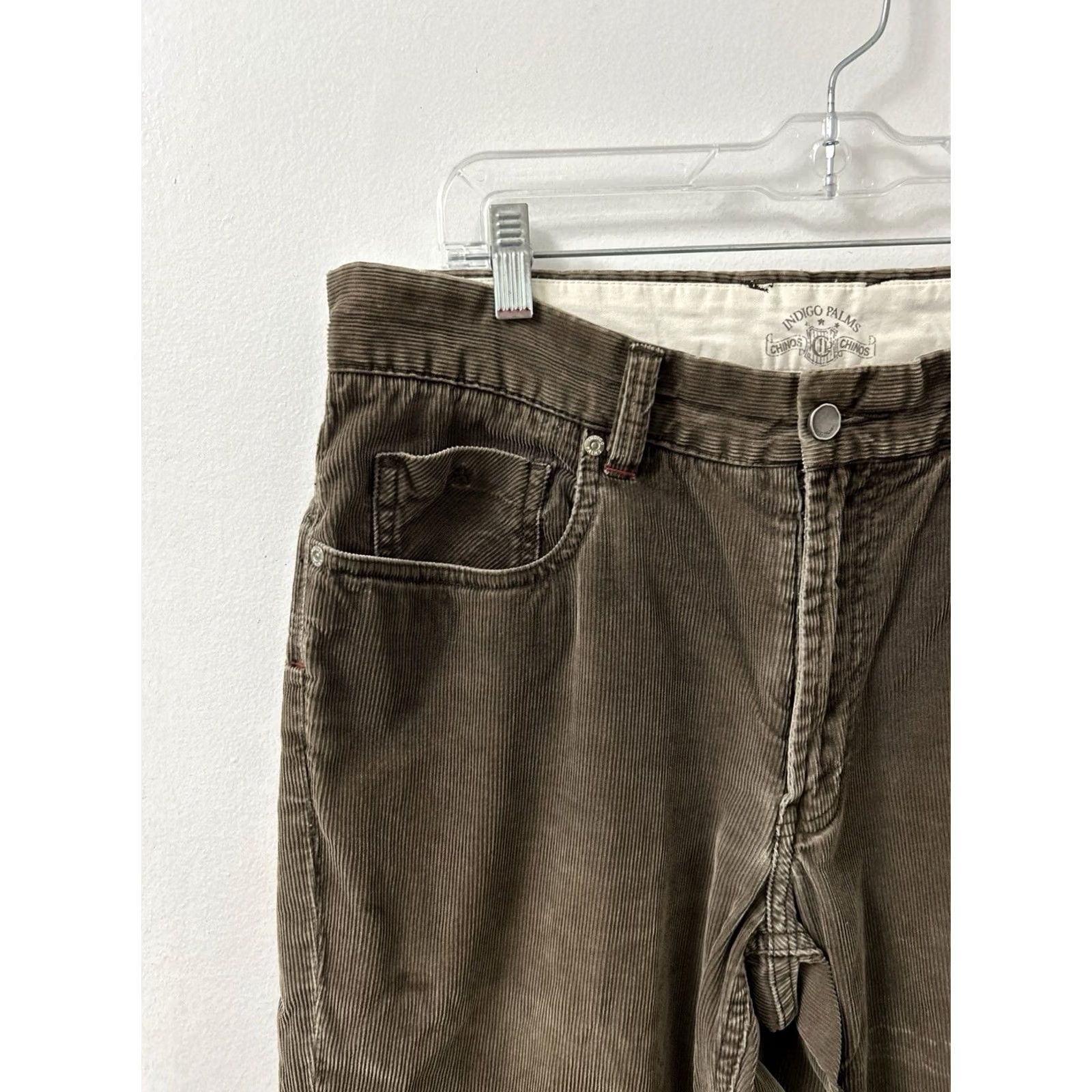 Tommy Bahama Indigo Palms Company Corduroy Chino Pants Mens 34x29 Brown Straight Leg Casual Workwear Vintage No Size US 34 / EU 50 - 5 Thumbnail