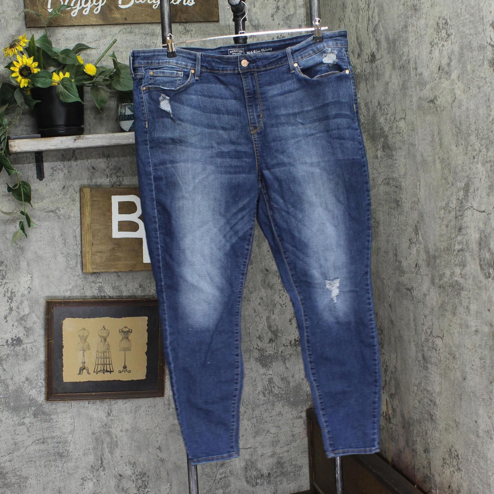Kirkland Signature Signature By Levi Strauss Stretch Jeans Blue 22m (38x30) Size 42" / US 20 - 1 Thumbnail