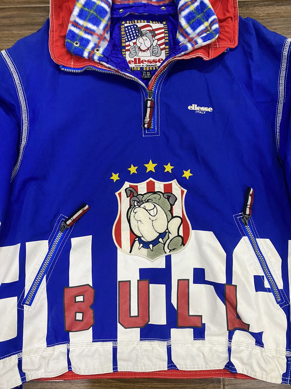 Ellesse × Vintage Vintage ELLESSE BULL HalfZipper Hoodie Size US M / EU 48-50 / 2 - 5 Thumbnail
