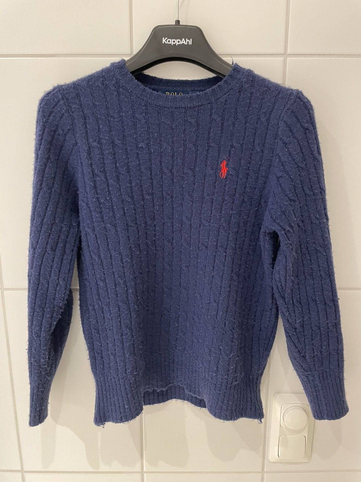 Polo Ralph Lauren Navy Cable Knit Sweater – Polo Ralph Lauren Size M / US 6-8 / IT 42-44 - 1 Thumbnail